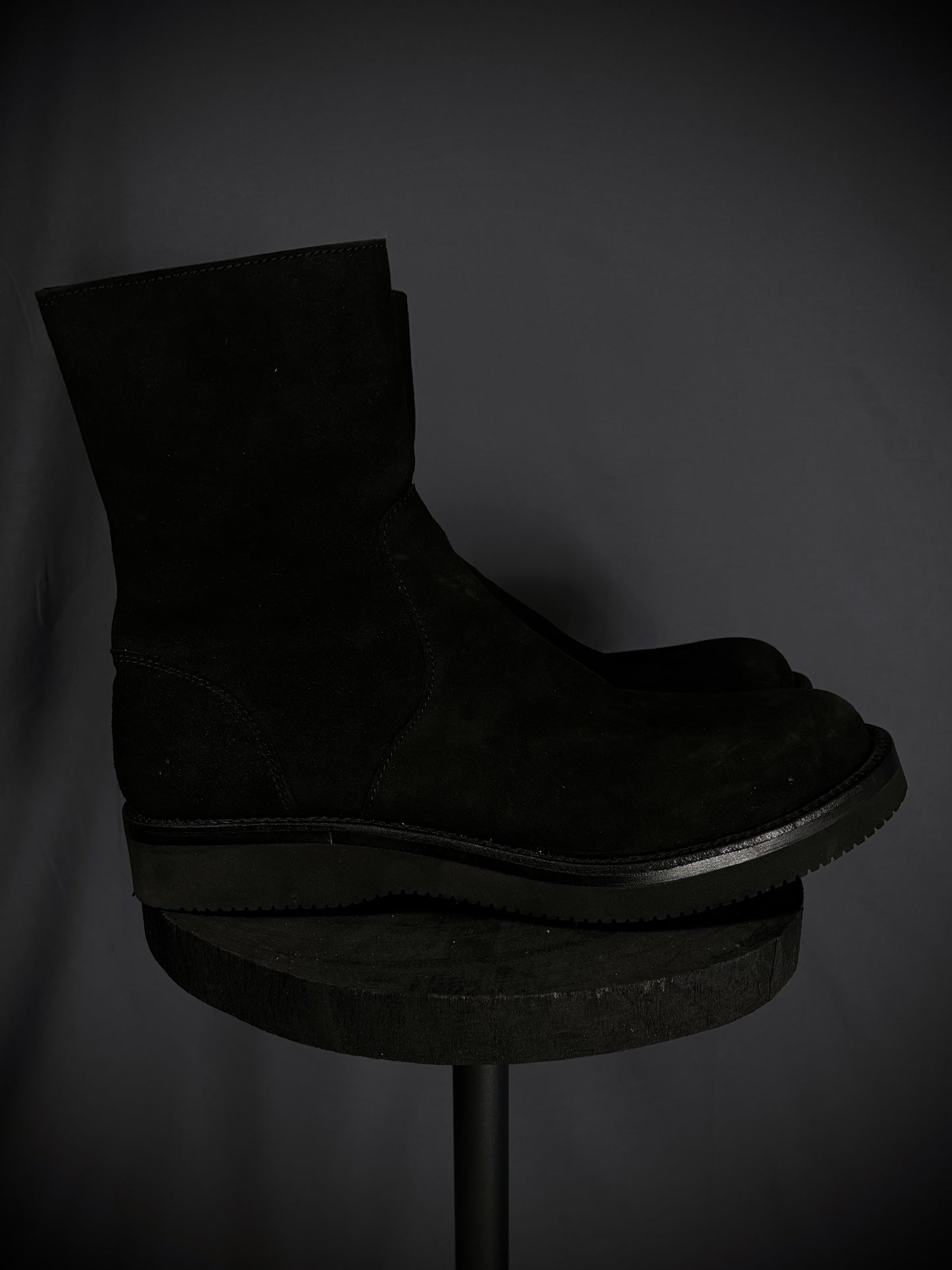 Isamu Katayama Backlash Japanese Calf Suede Side-Zip Boots – FW19