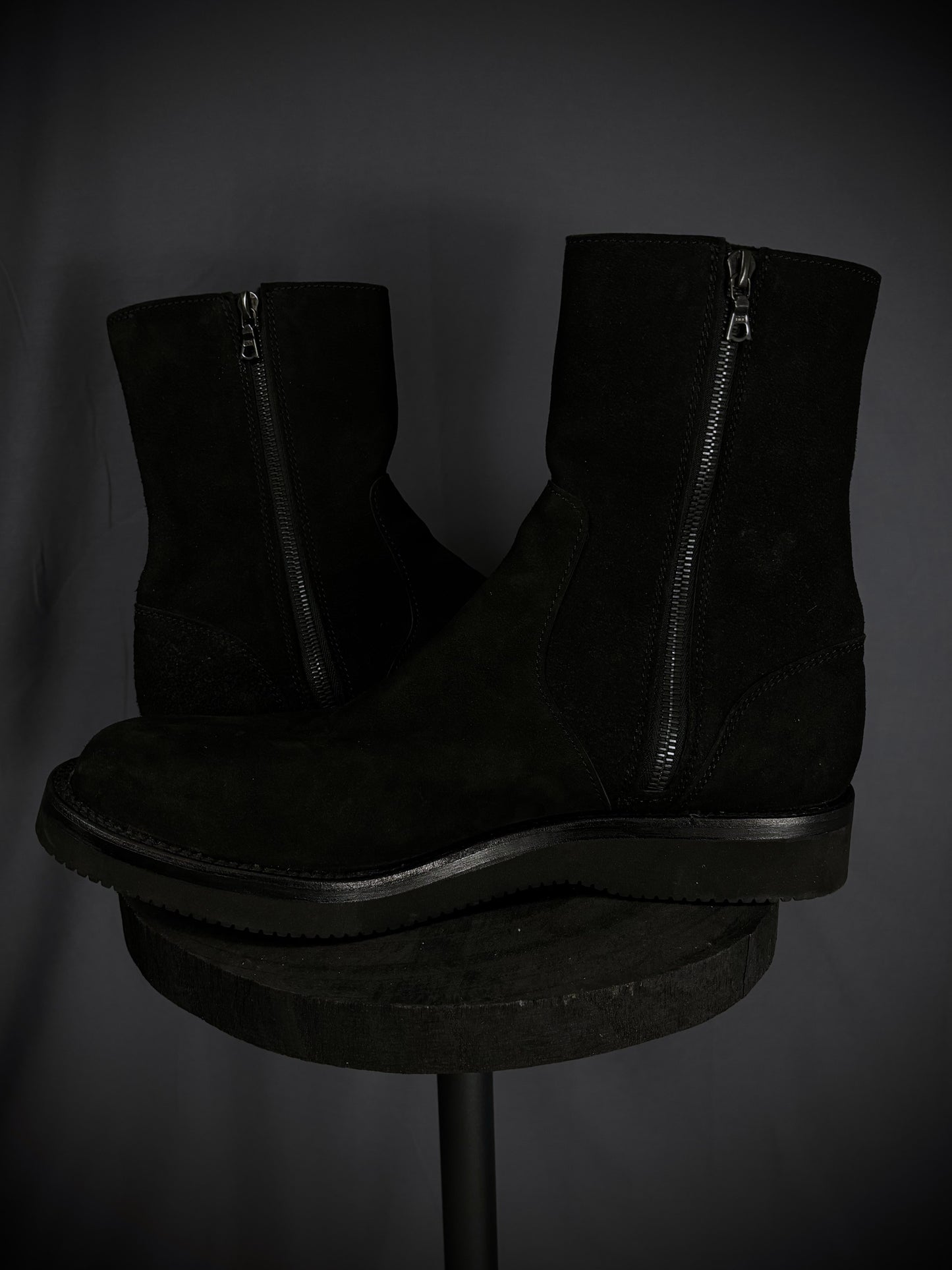 Isamu Katayama Backlash Japanese Calf Suede Side-Zip Boots – FW19