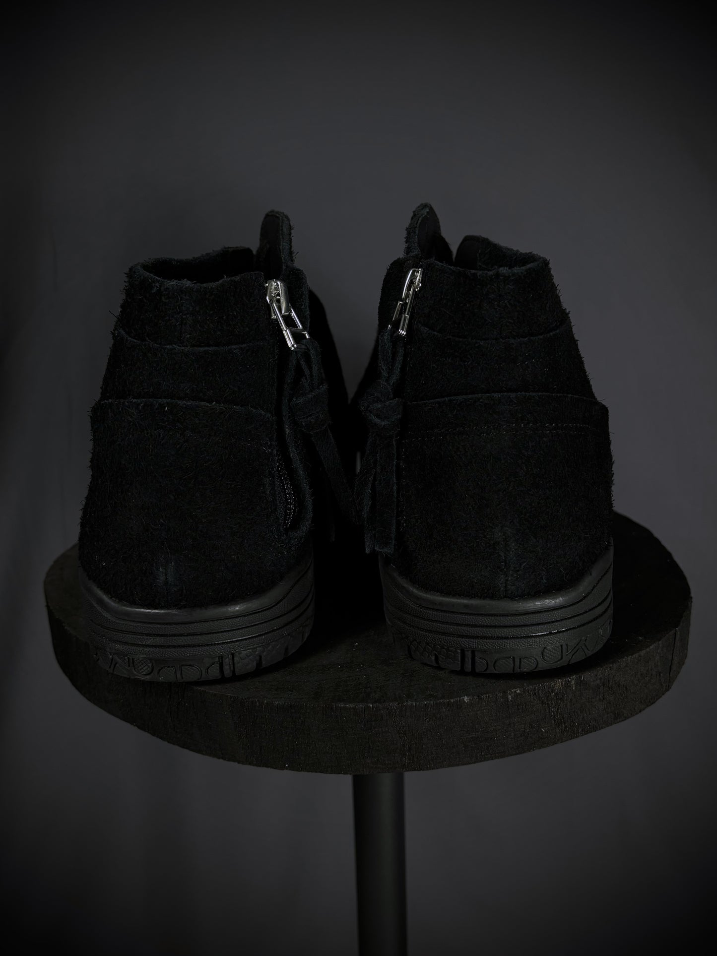 Diet Butcher Slim Skin Textured Suede Mid-Top Sneakers