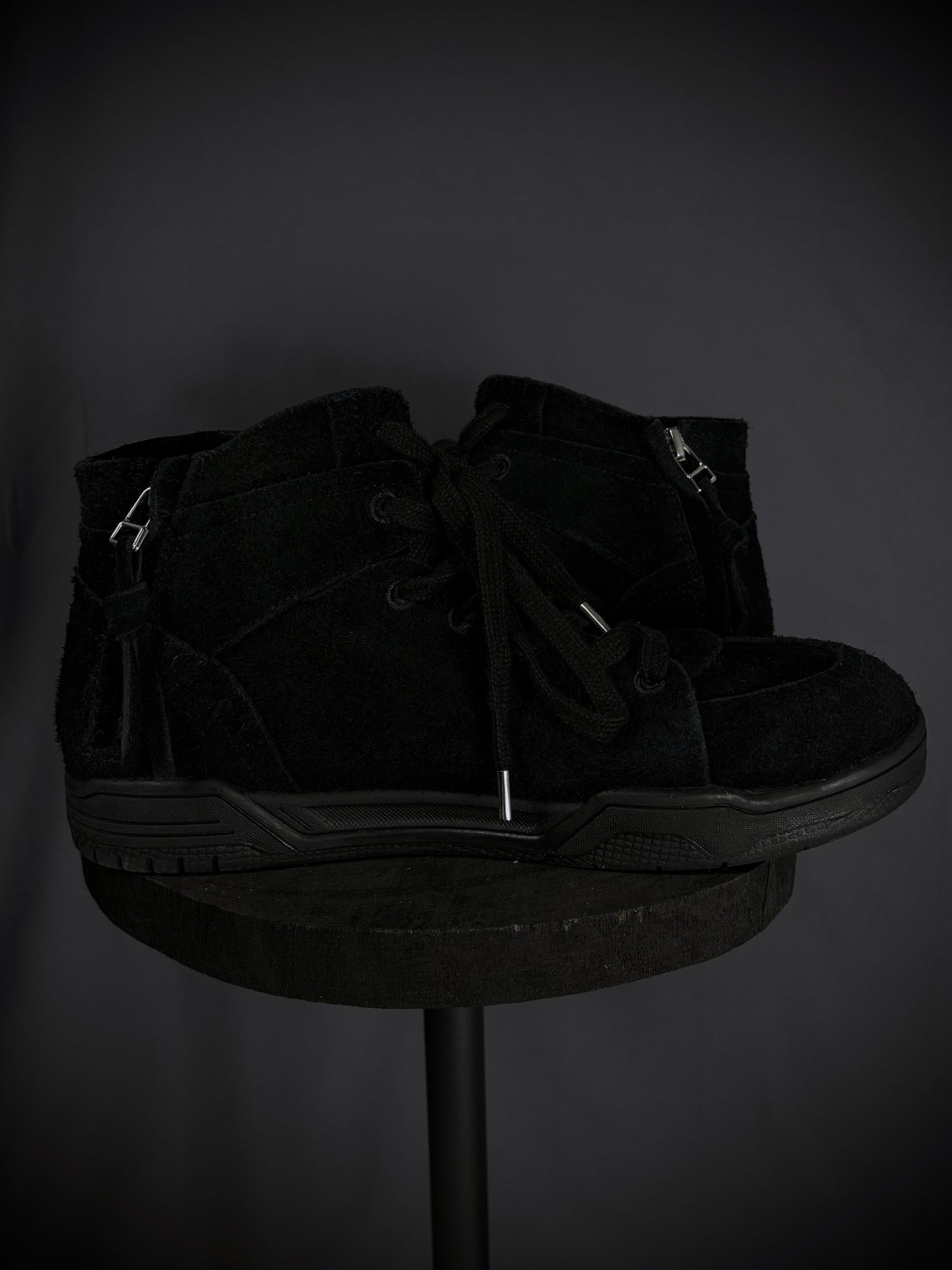 Diet Butcher Slim Skin Textured Suede Mid-Top Sneakers