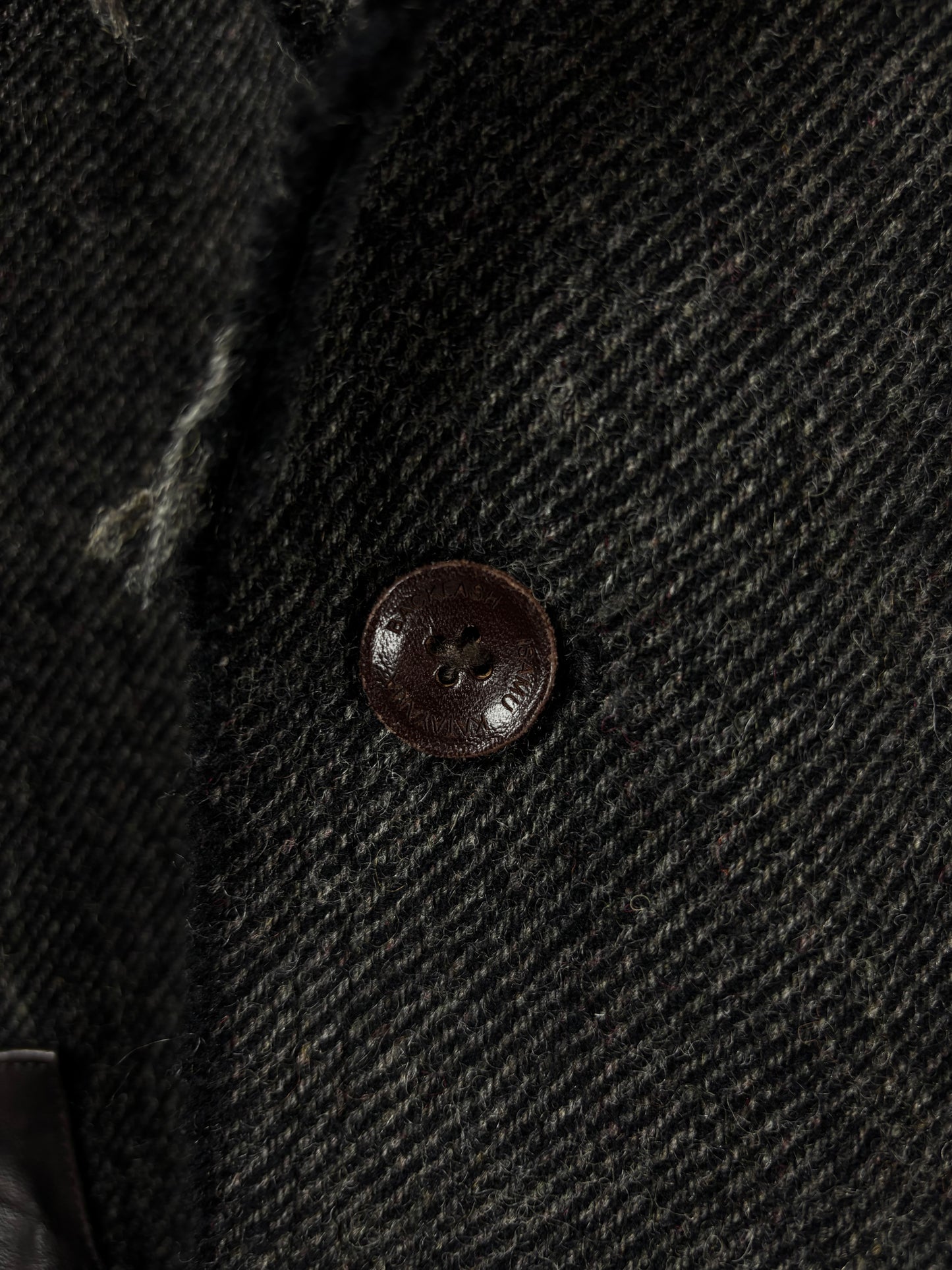 Isamu Katayama Backlash Deconstructed Twill Wool & Leather Blazer