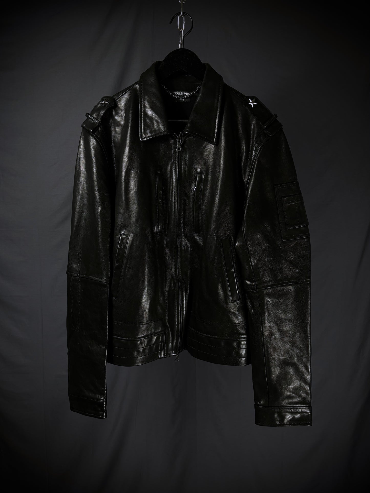 Troubled Waters Major’s Leather Blouson