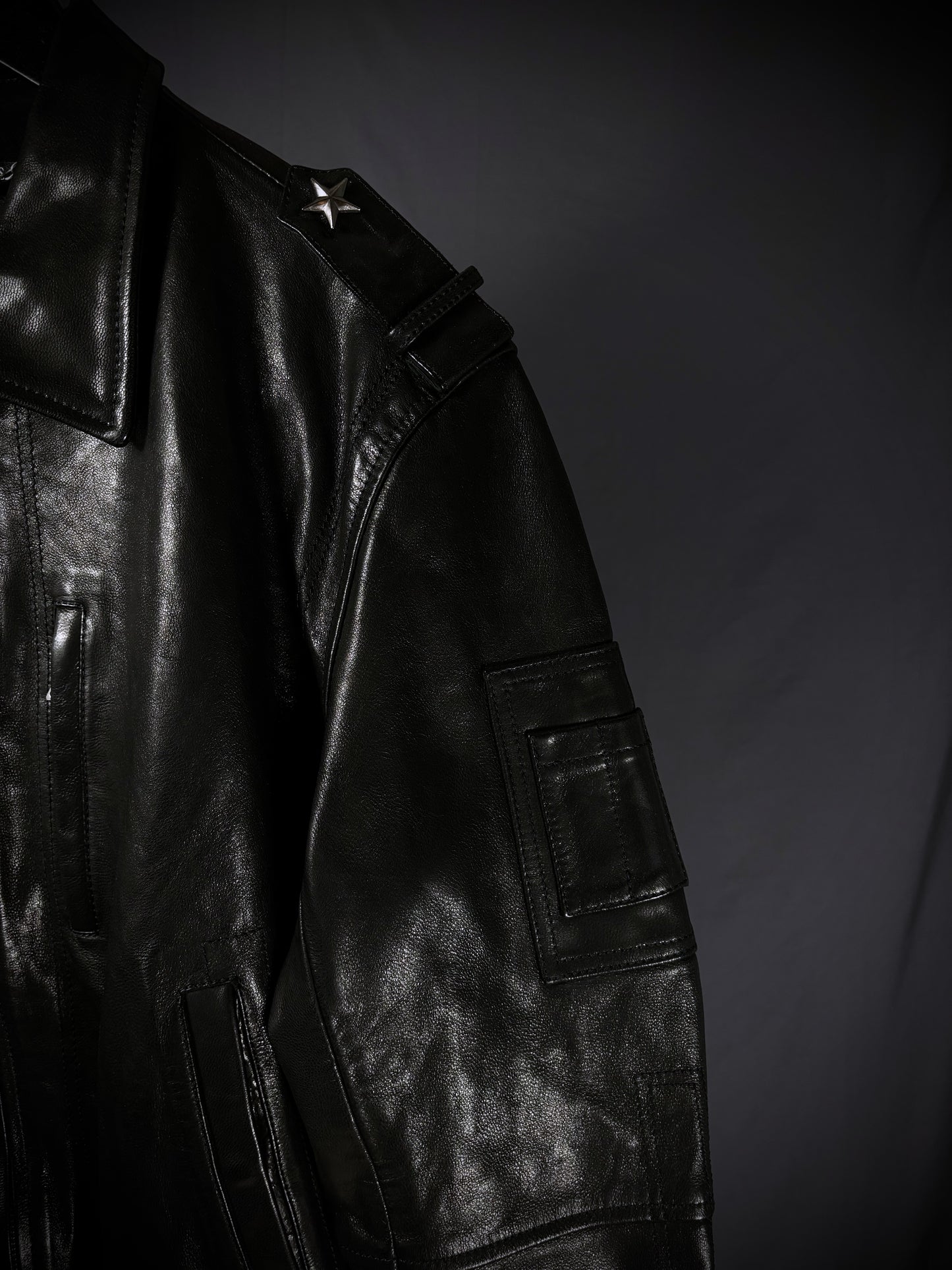 Troubled Waters Major’s Leather Blouson