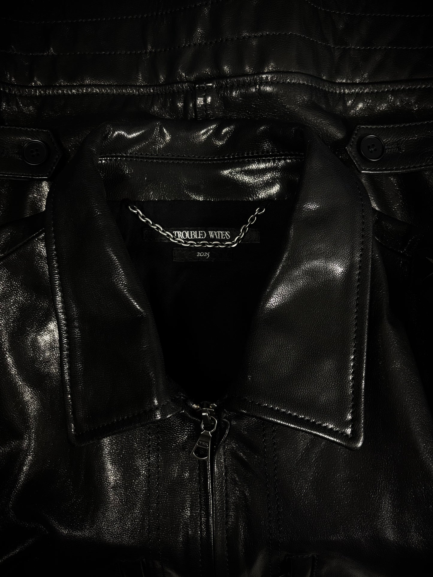 Troubled Waters Major’s Leather Blouson