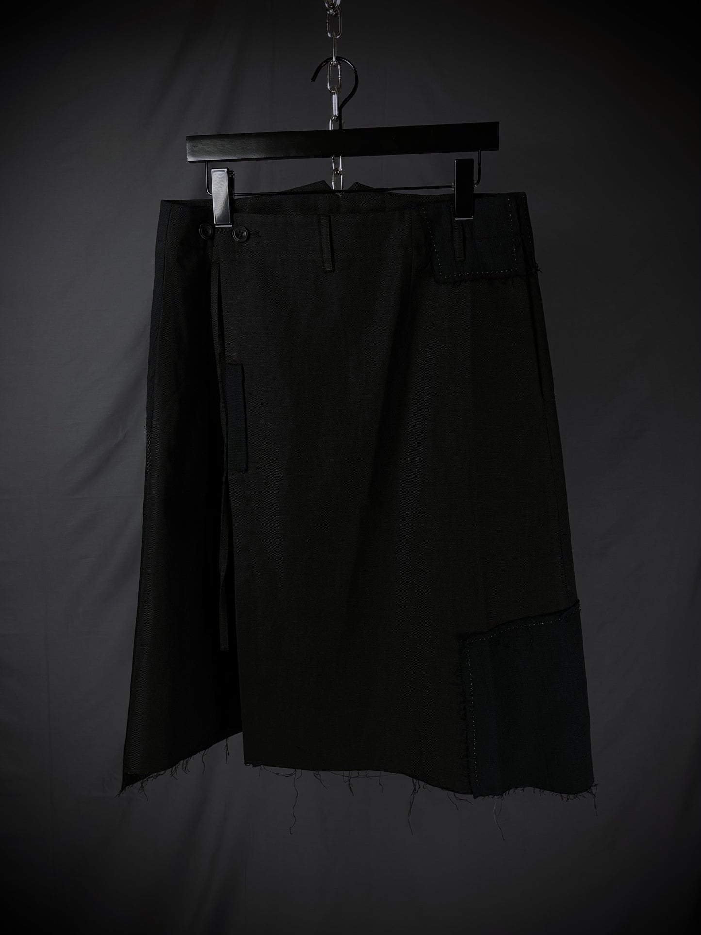 Professor.E Layered Patchwork Wrap Skirt – FW25