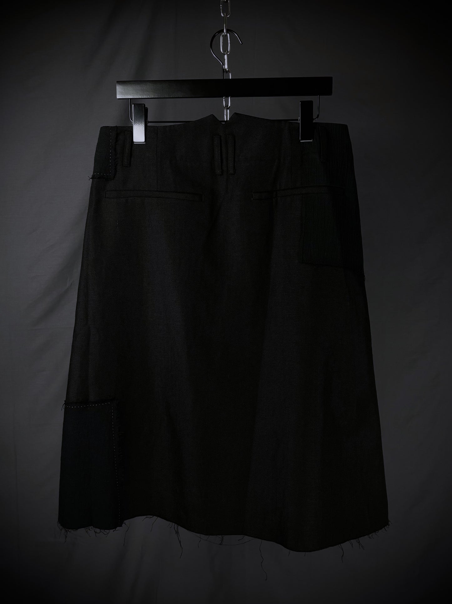 Professor.E Layered Patchwork Wrap Skirt – FW25