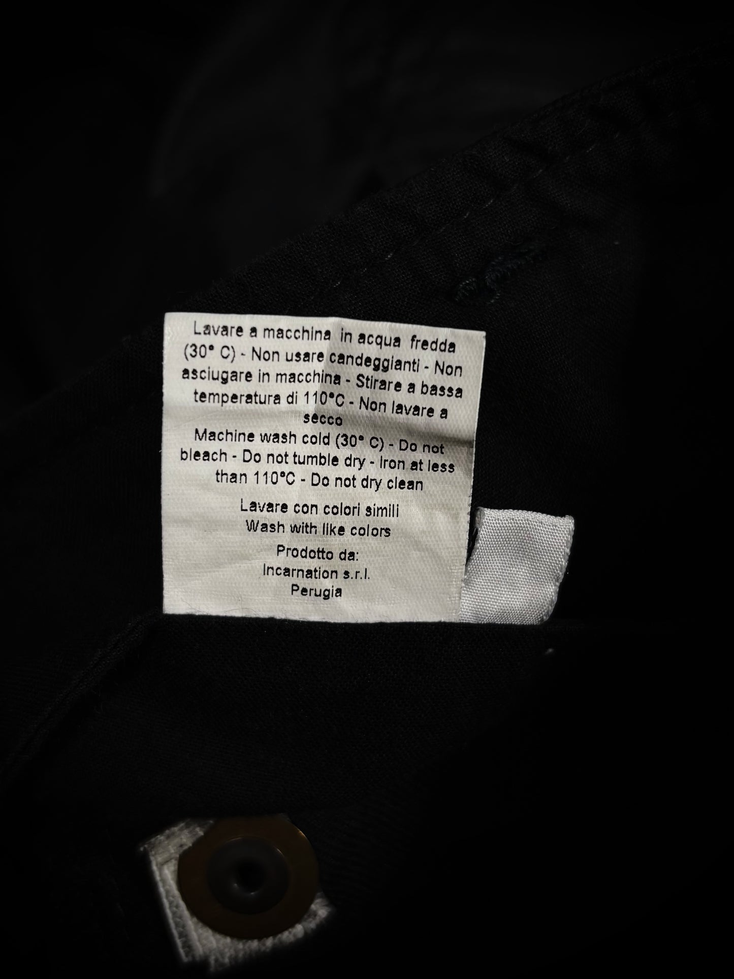 Incarnation Anatomical Overlock Coated Denim