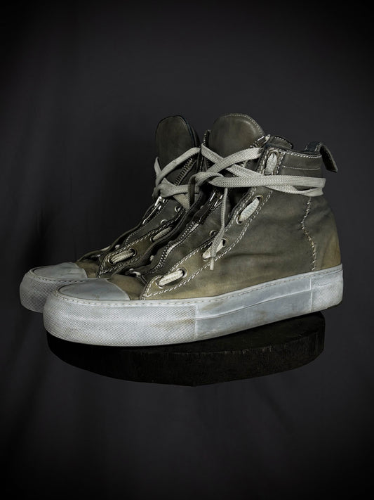 Incarnation Overlock Stitch Horse Leather Sneakers – SS23
