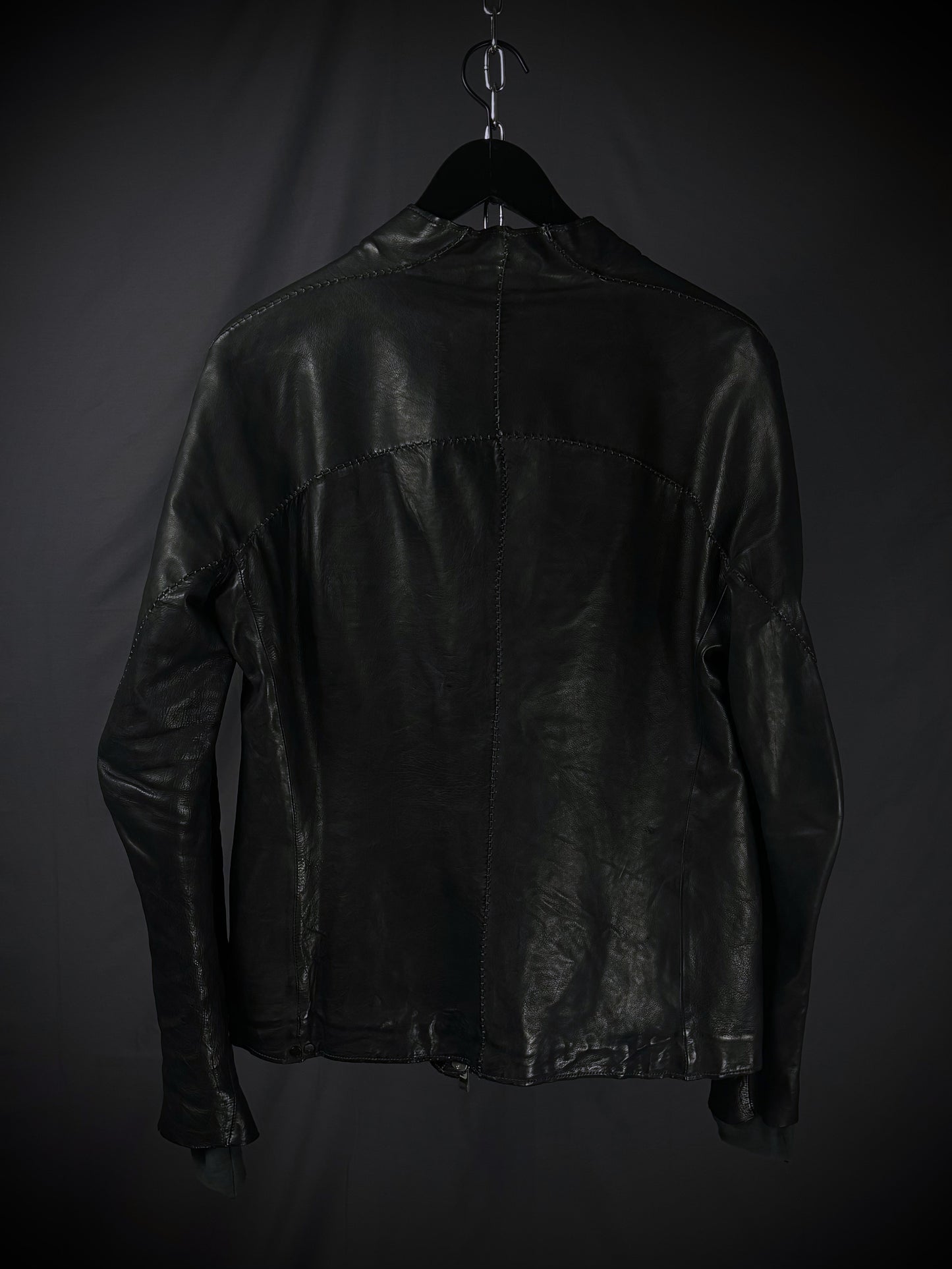 Incarnation Anatomical Overlock Stitch Leather Jacket