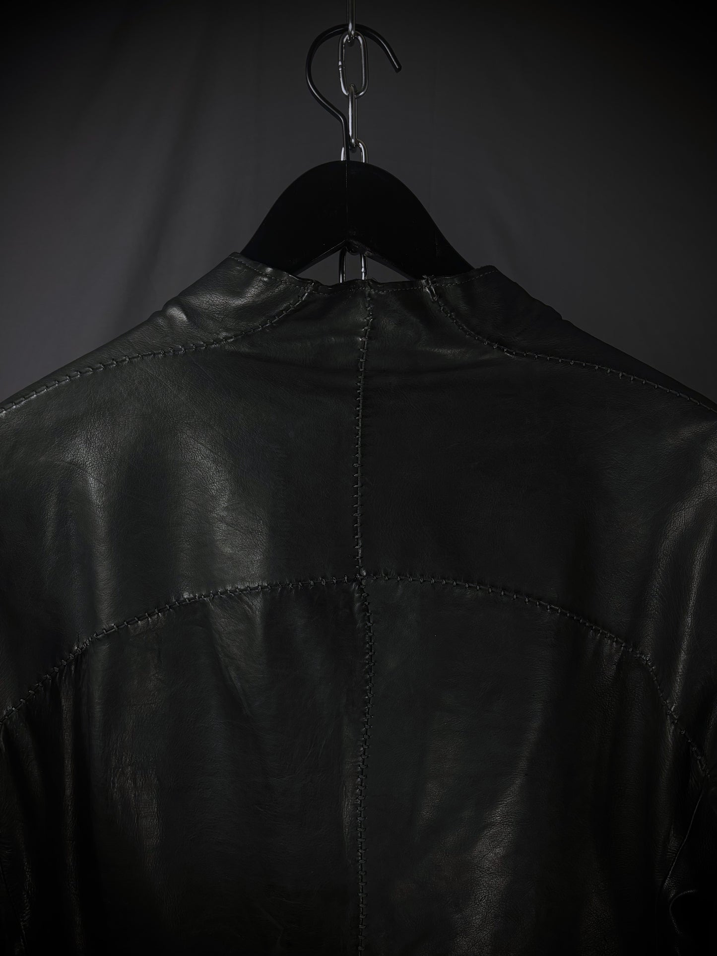 Incarnation Anatomical Overlock Stitch Leather Jacket