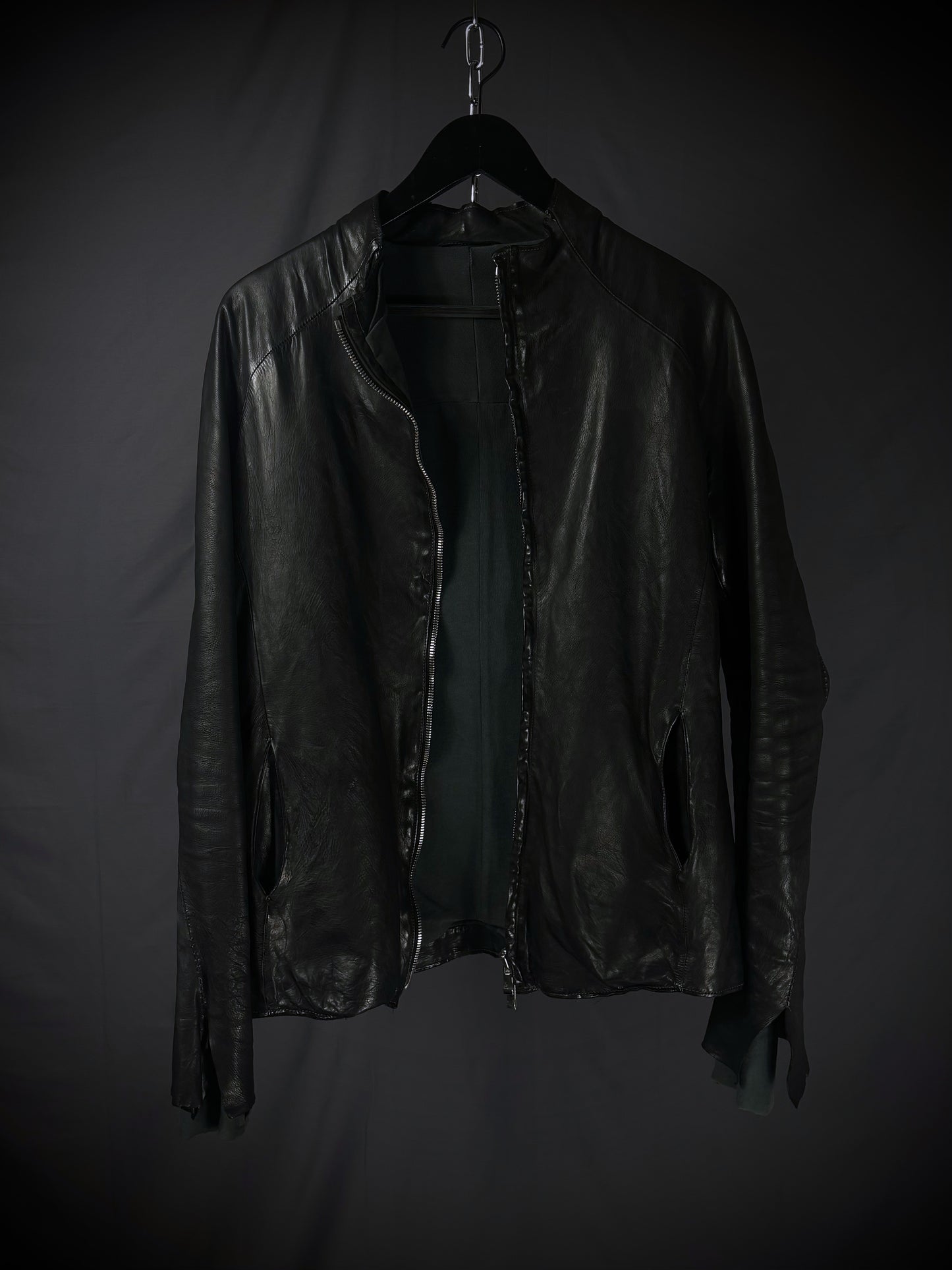 Incarnation Anatomical Overlock Stitch Leather Jacket