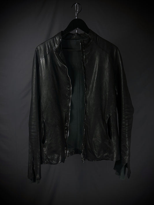 Incarnation Anatomical Overlock Stitch Leather Jacket