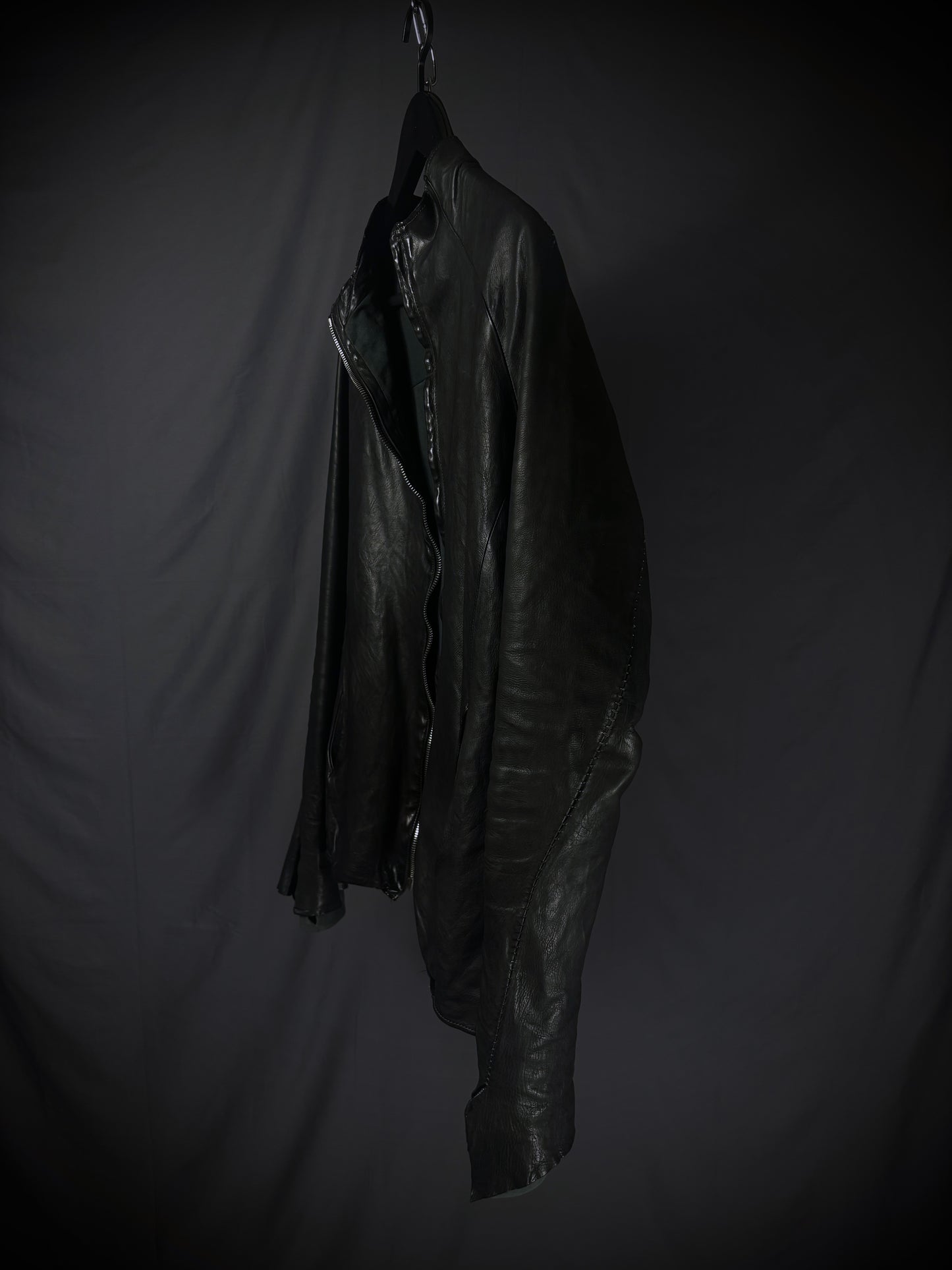 Incarnation Anatomical Overlock Stitch Leather Jacket