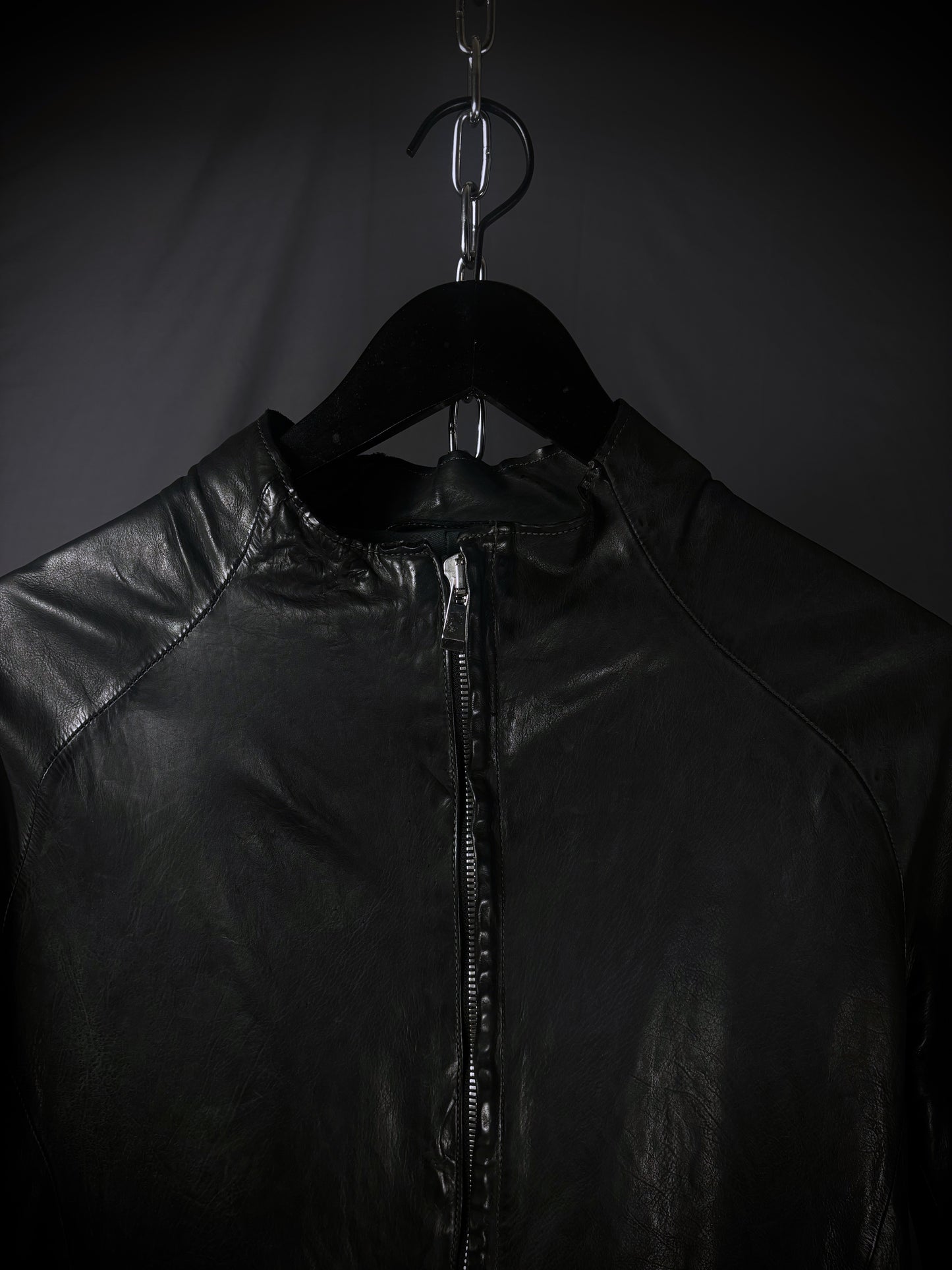Incarnation Anatomical Overlock Stitch Leather Jacket