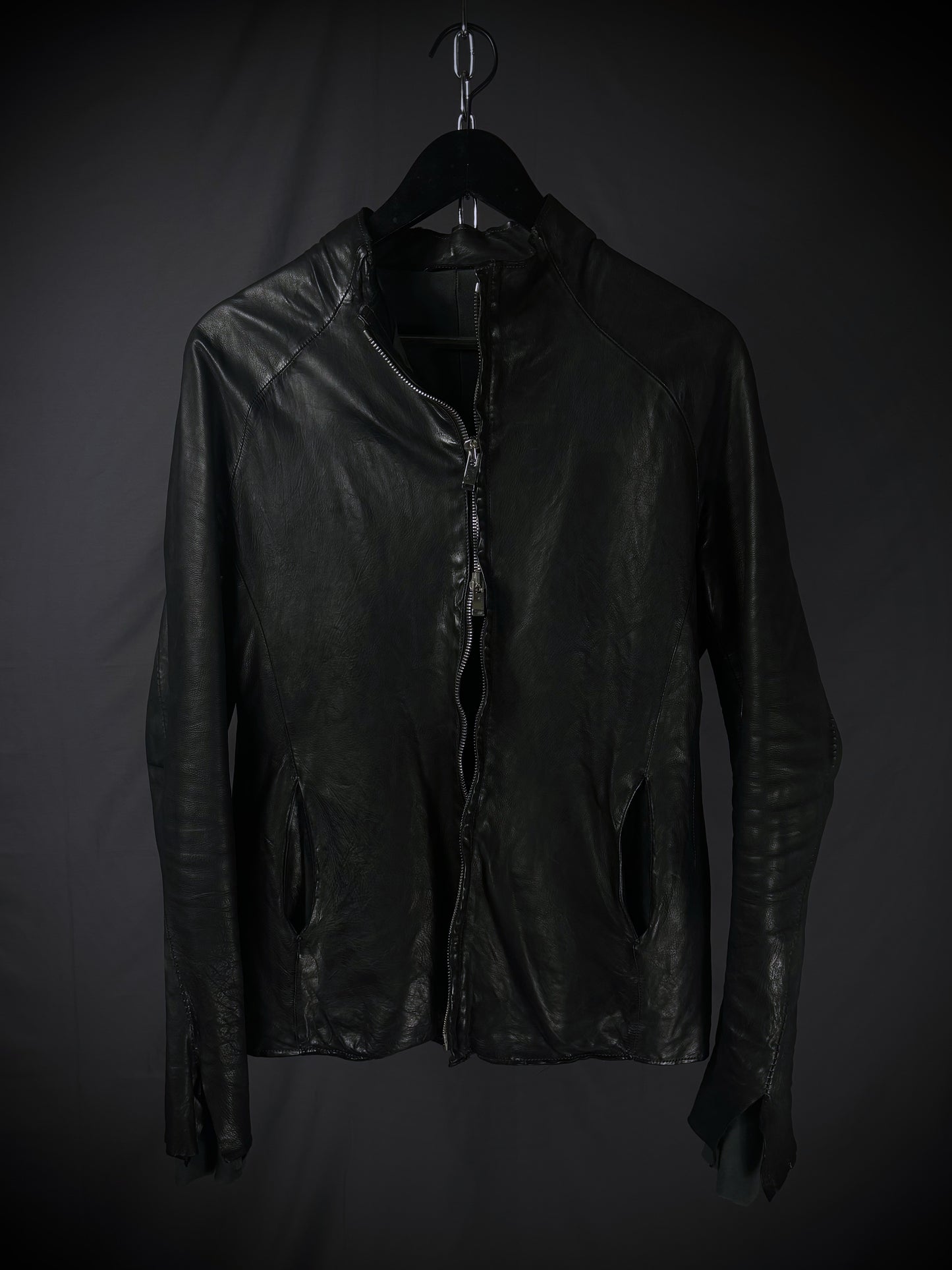 Incarnation Anatomical Overlock Stitch Leather Jacket