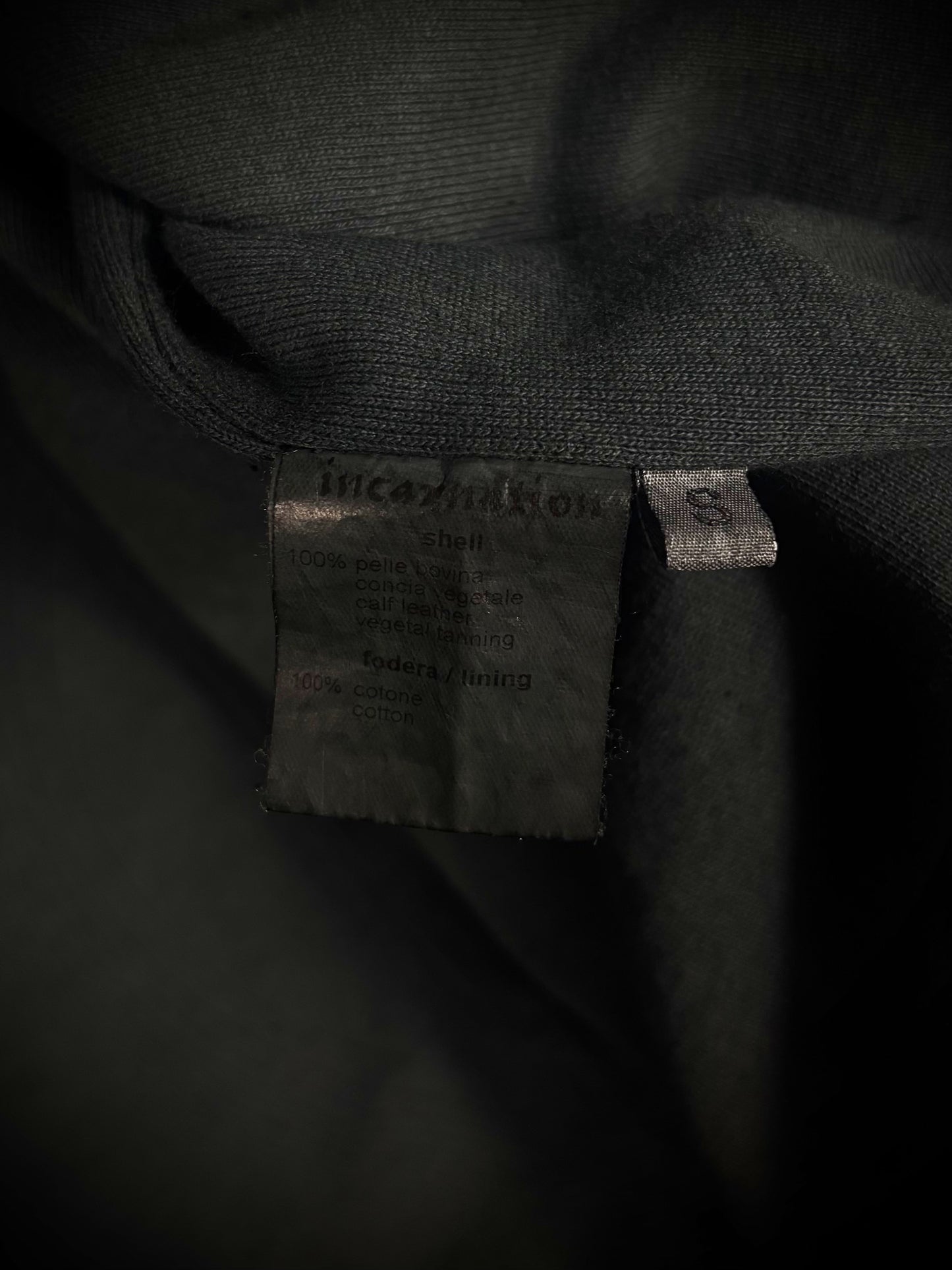 Incarnation Anatomical Overlock Stitch Leather Jacket
