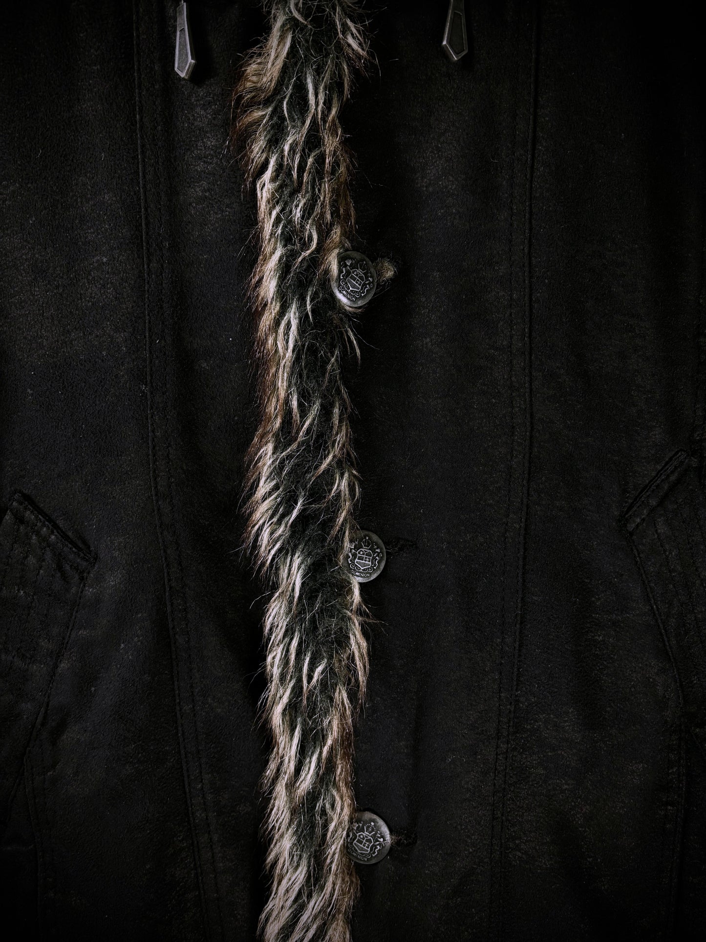 In The Attic Faux Fur Mod Coat