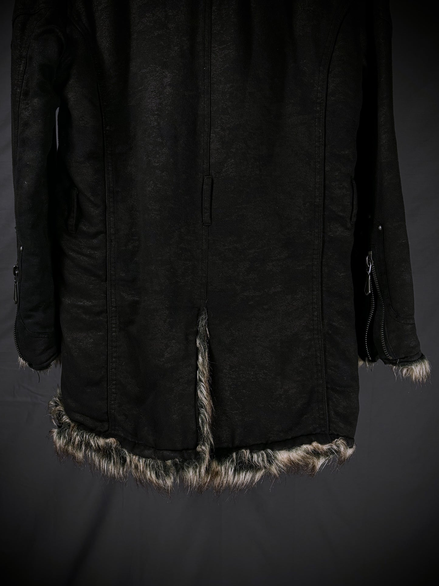 In The Attic Faux Fur Mod Coat