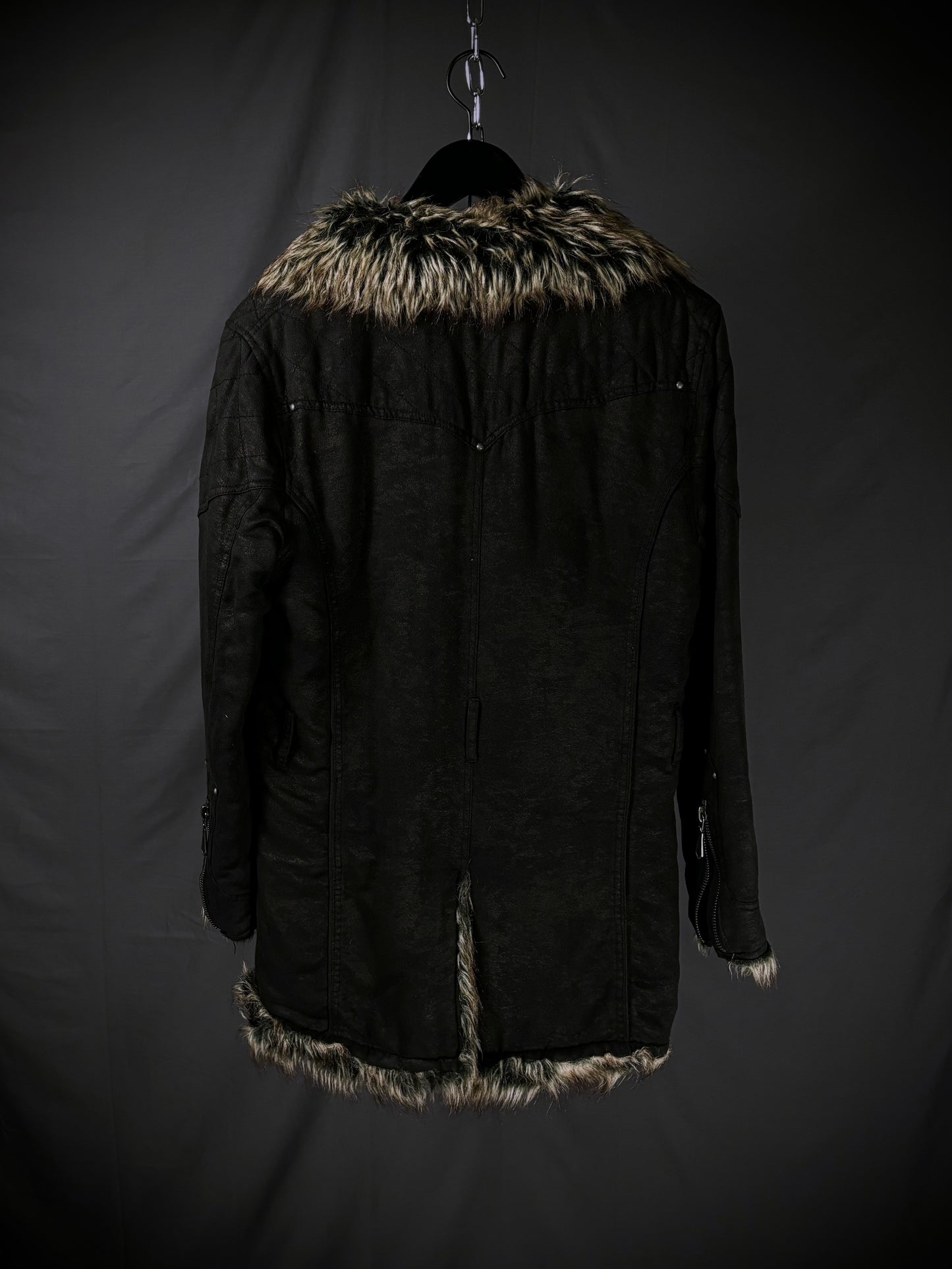 In The Attic Faux Fur Mod Coat