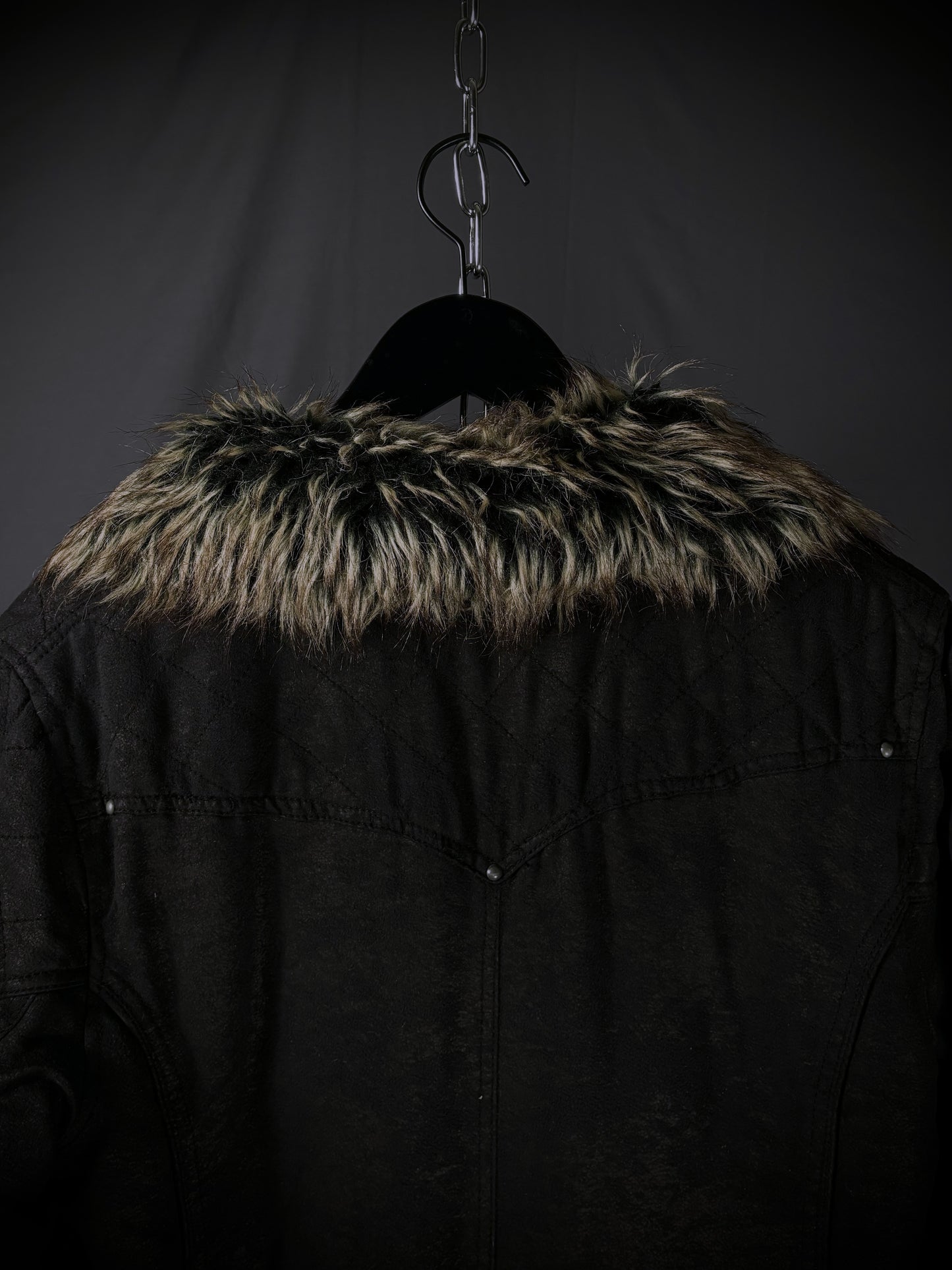 In The Attic Faux Fur Mod Coat