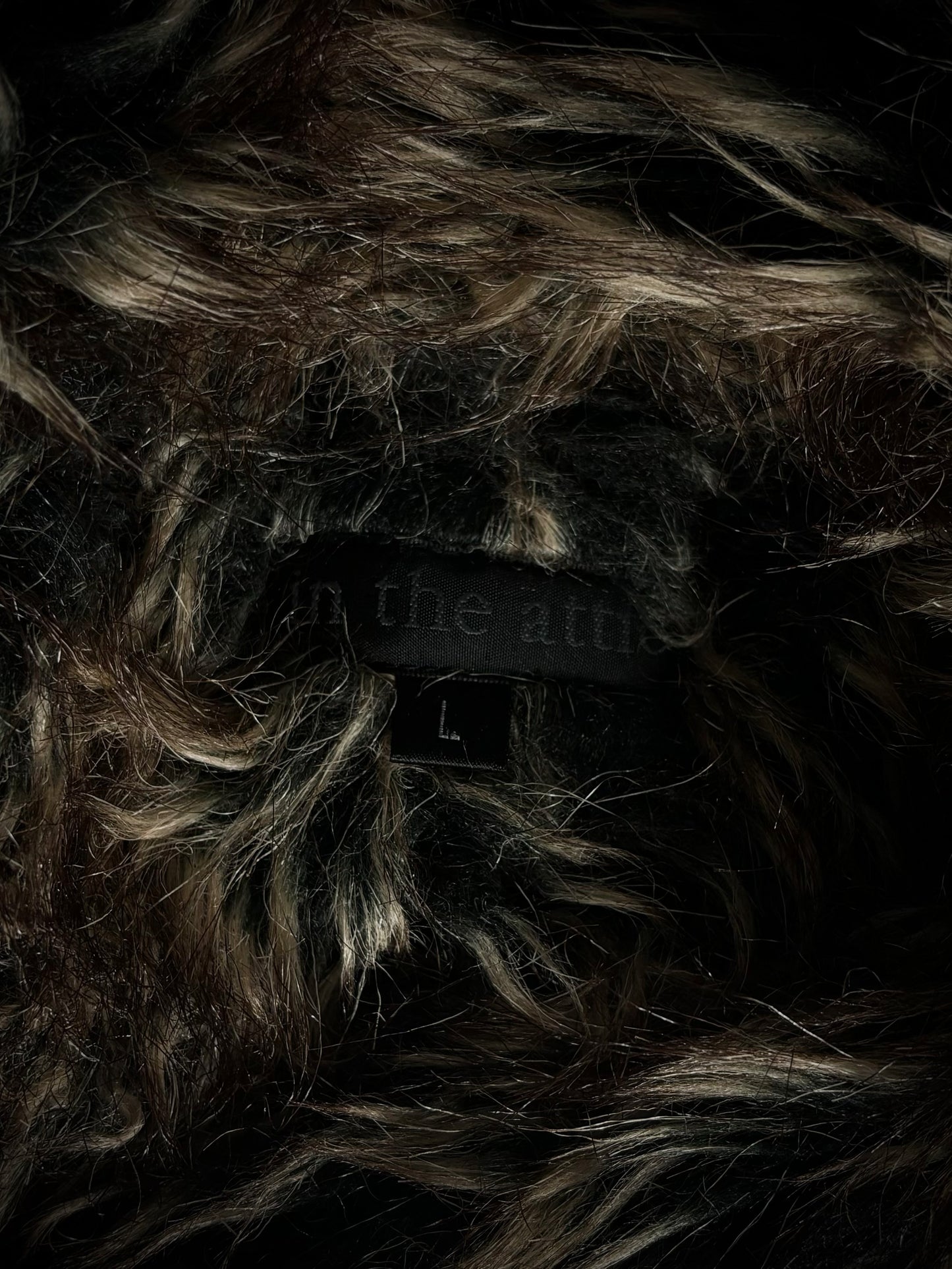 In The Attic Faux Fur Mod Coat