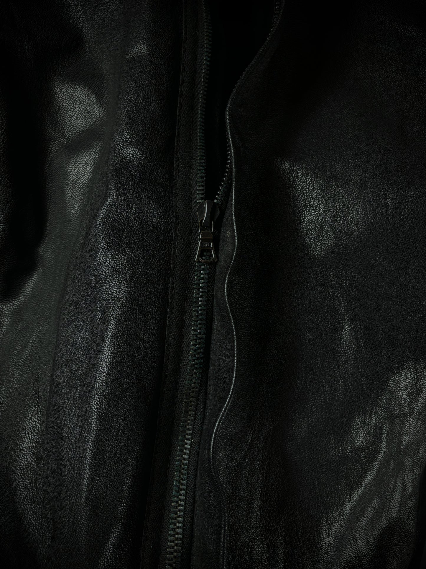 Paranoid Hybrid Leather Zip-Up Shirt
