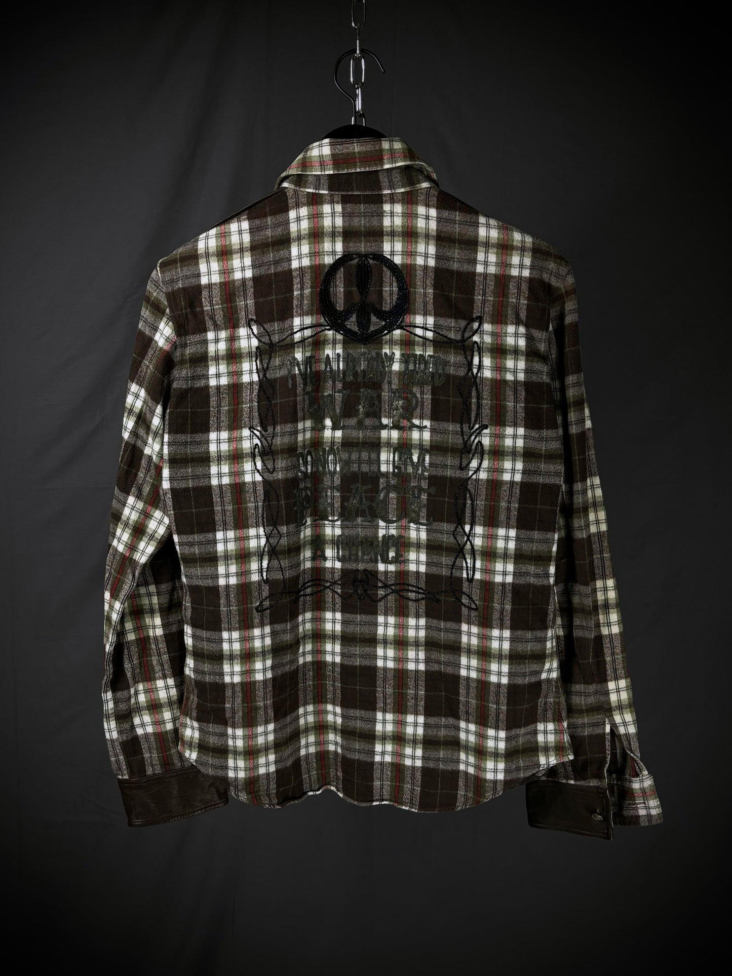 Roarguns Give Peace A Chance Flannel