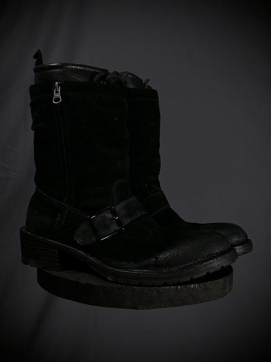 Rupert Waxed Suede Engineer Boots