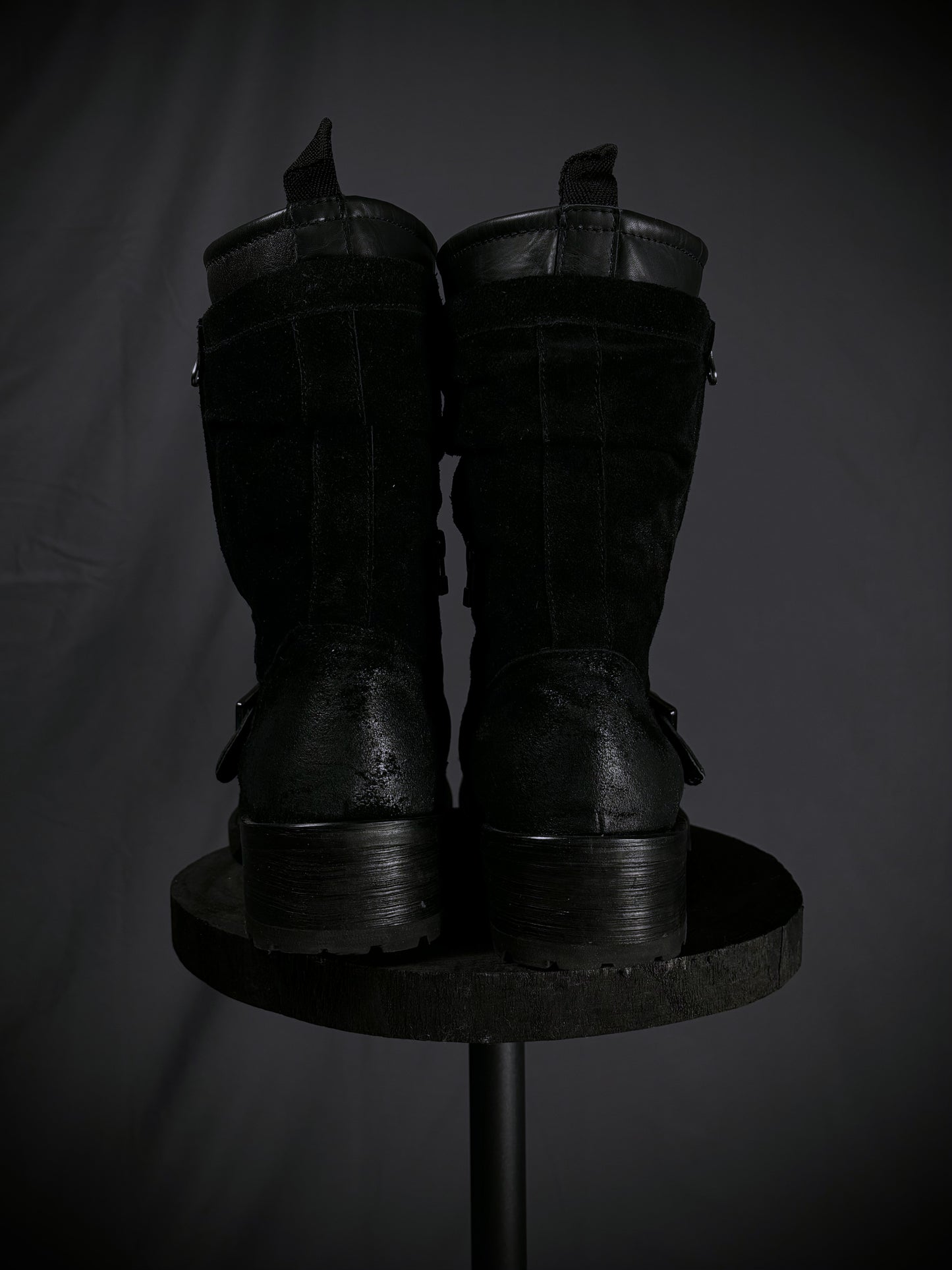 Rupert Waxed Suede Engineer Boots