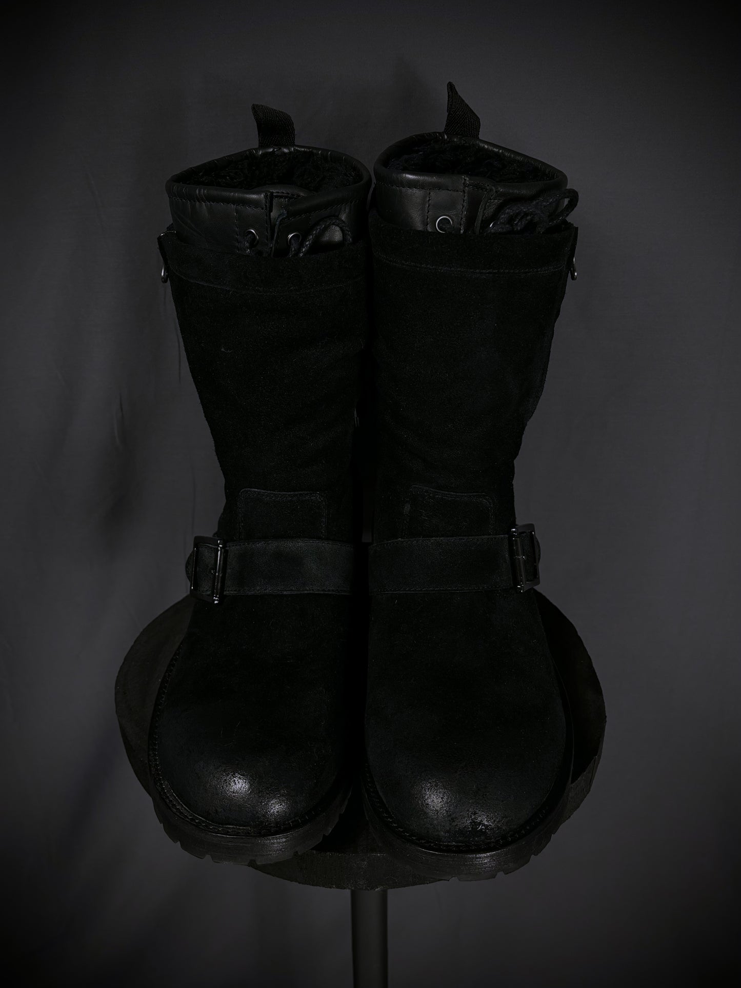 Rupert Waxed Suede Engineer Boots