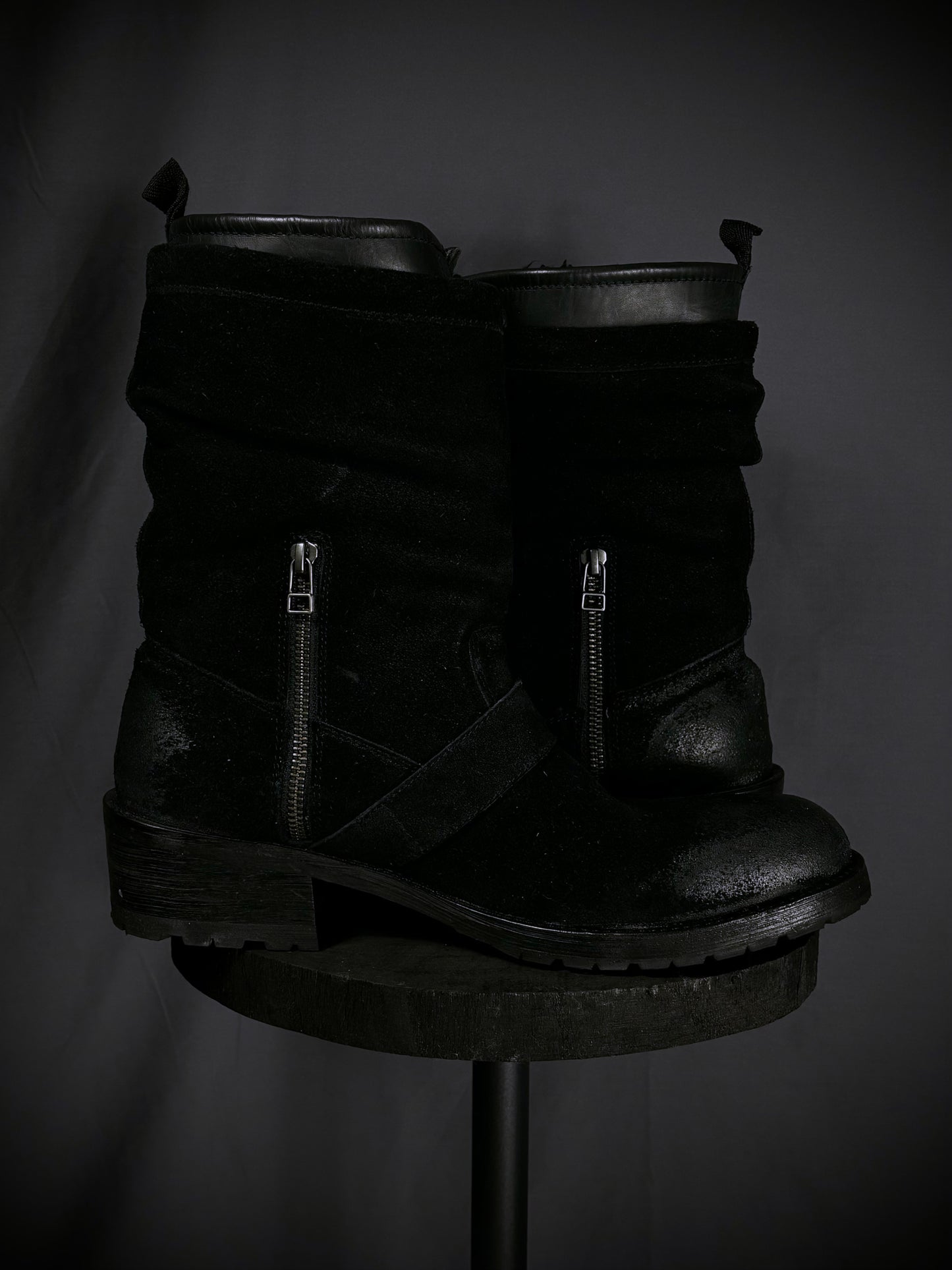 Rupert Waxed Suede Engineer Boots