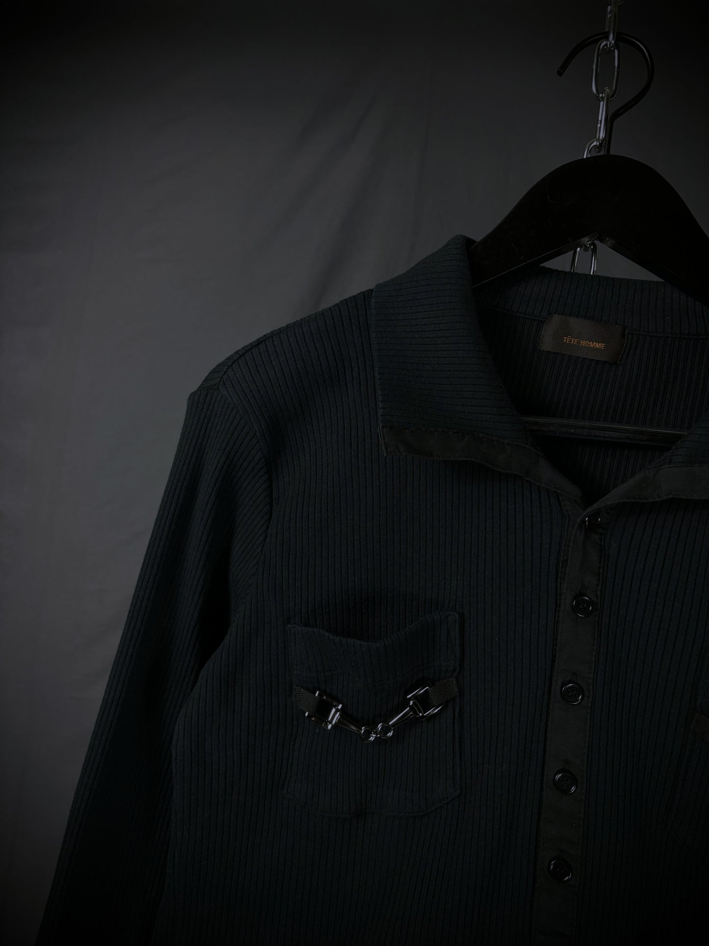 Tete Homme Horse Bit Clasp Pocket Shirt