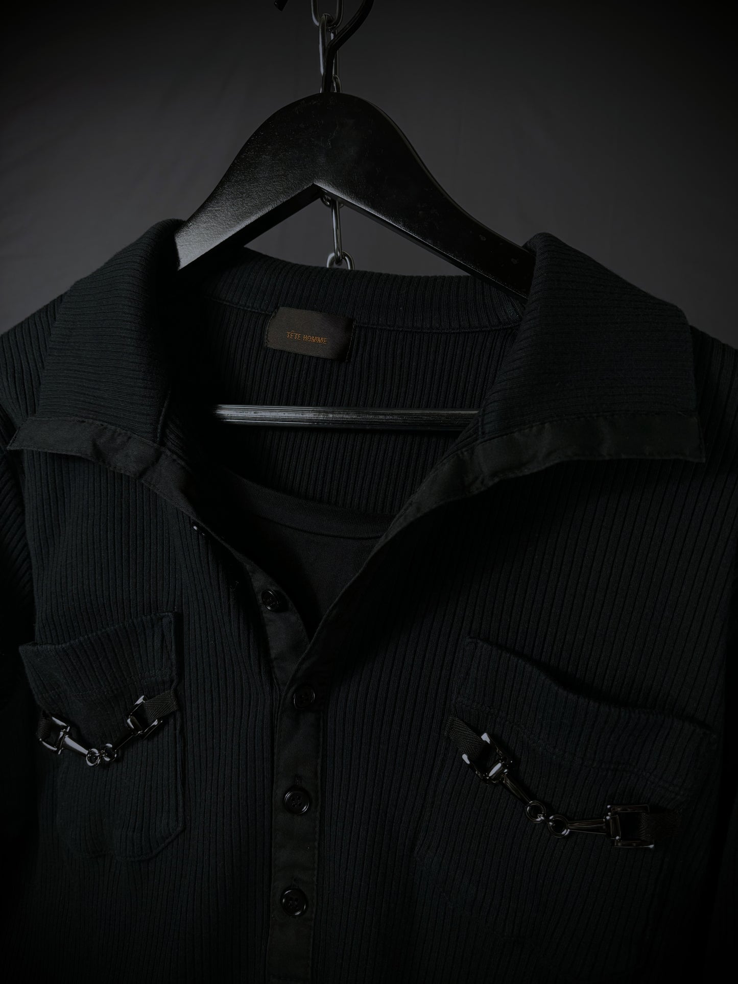 Tete Homme Horse Bit Clasp Pocket Shirt