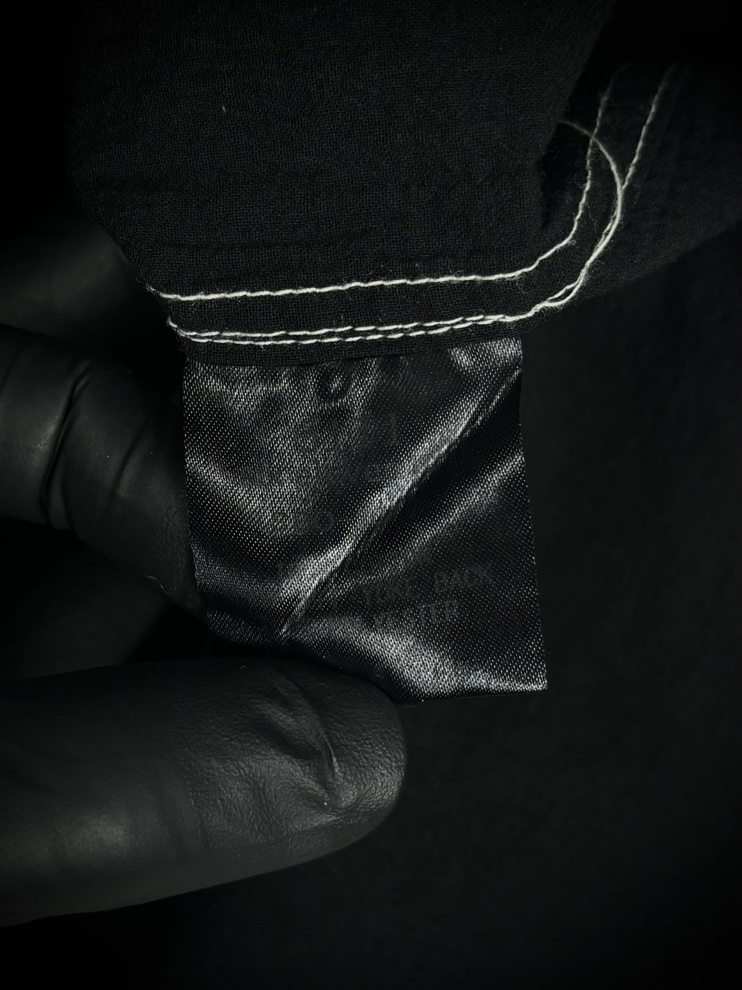 six eleven one Distressed Pintuck Button-Up Shirt