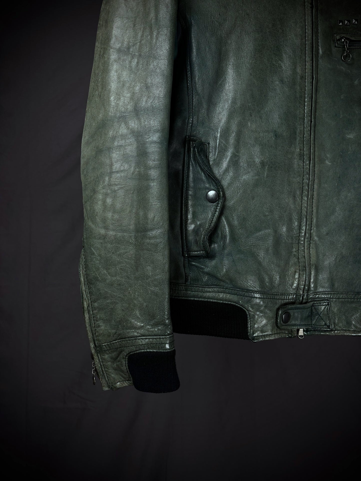 Tete Homme Studded Leather Jacket