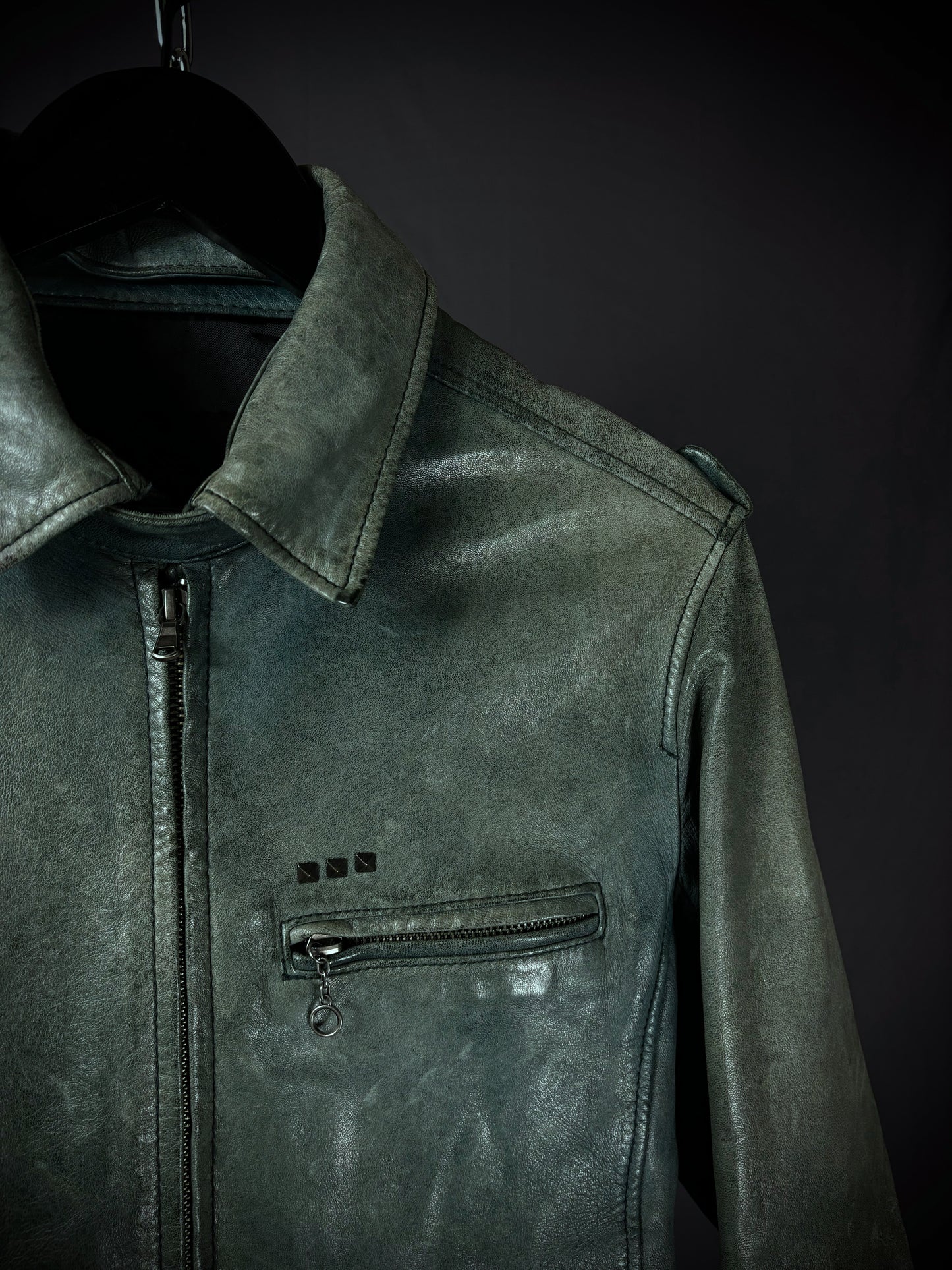 Tete Homme Studded Leather Jacket