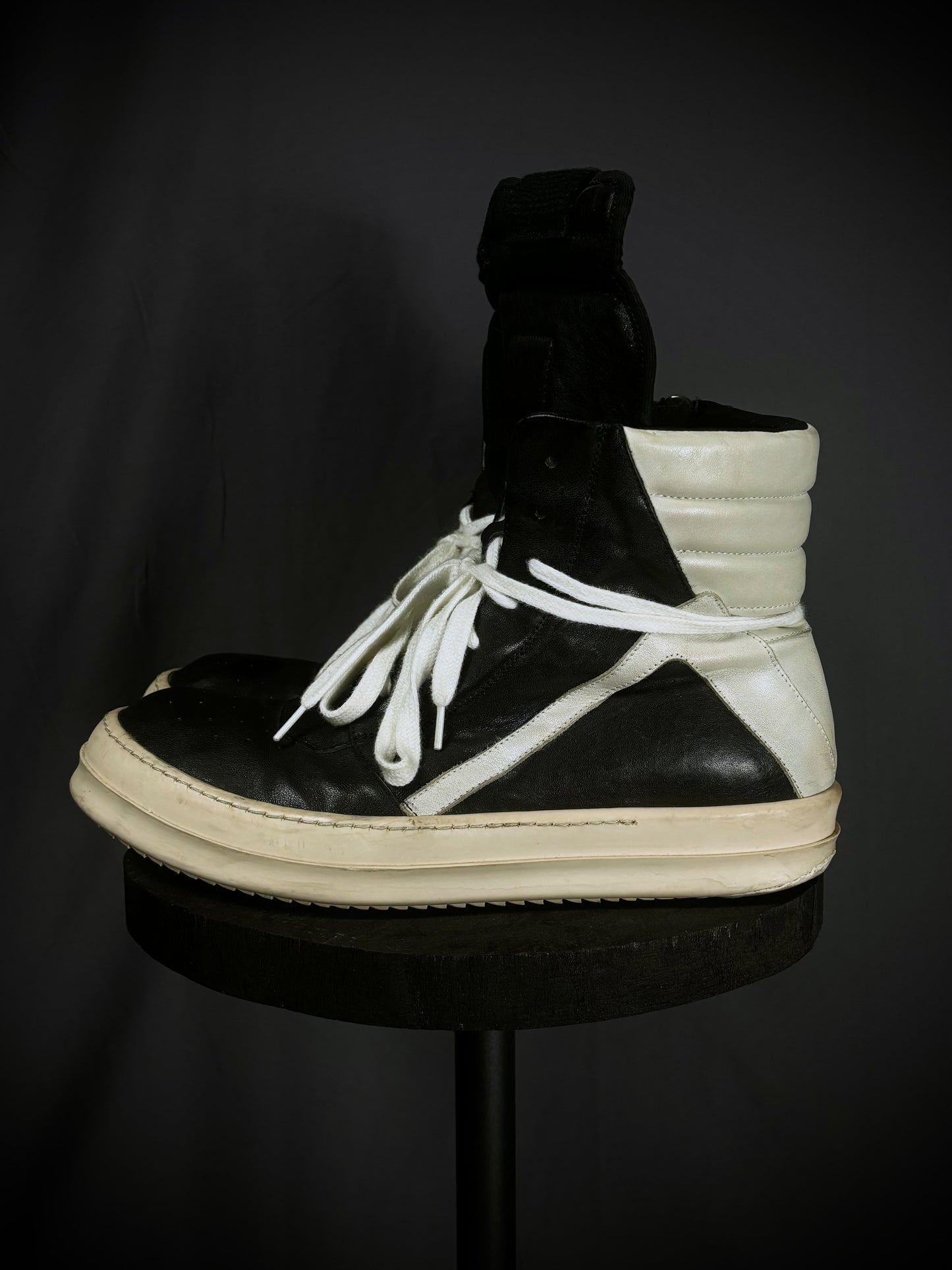 Rick Owens Black / Milk Geobaskets – FW12