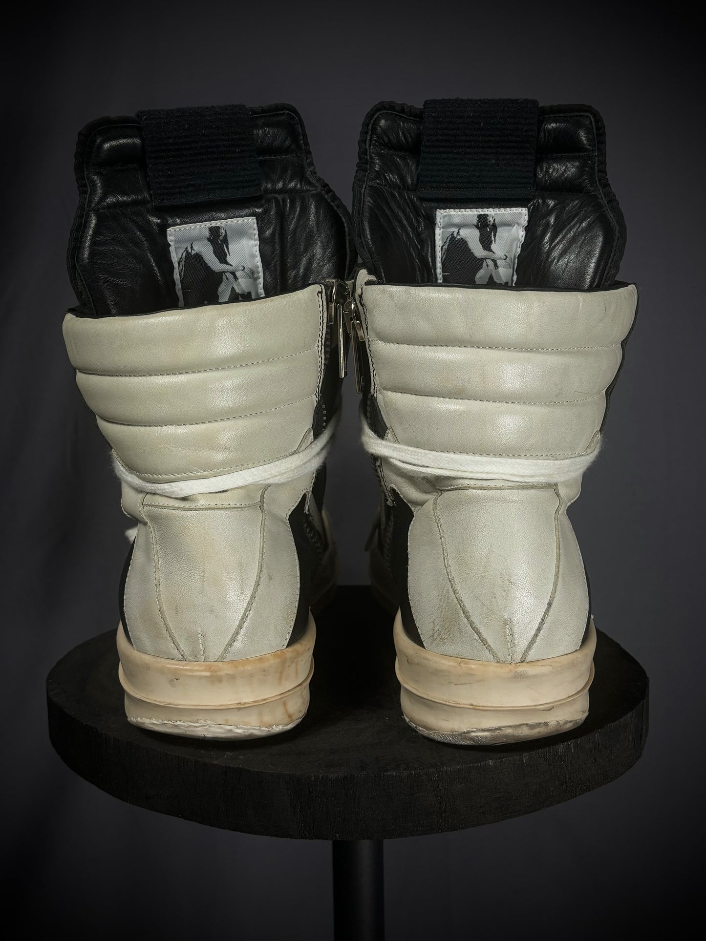 Rick Owens Black / Milk Geobaskets – FW12