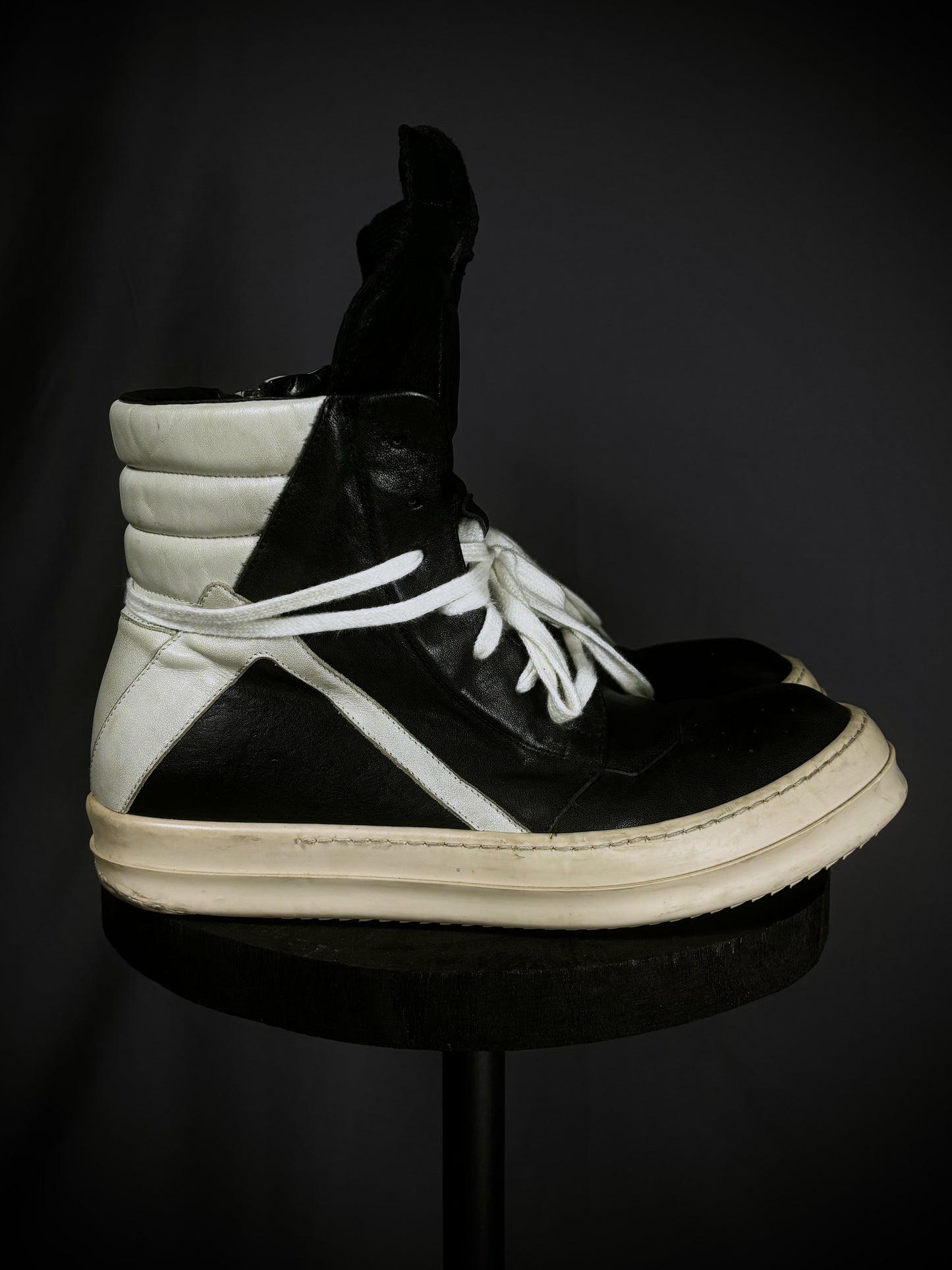 Rick Owens Black / Milk Geobaskets – FW12