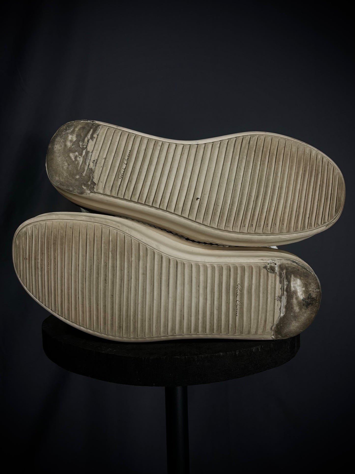 Rick Owens Black / Milk Geobaskets – FW12