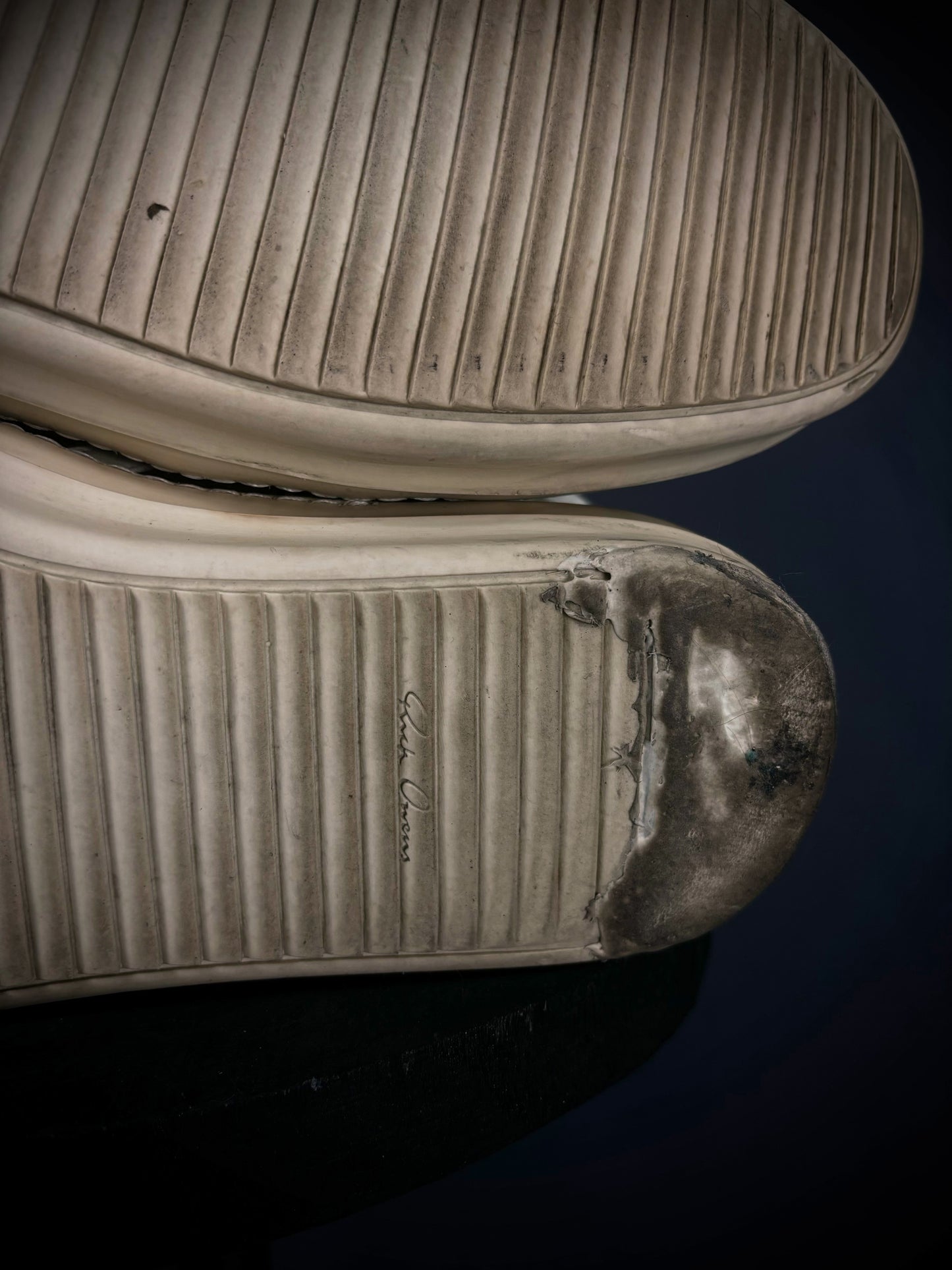 Rick Owens Black / Milk Geobaskets – FW12