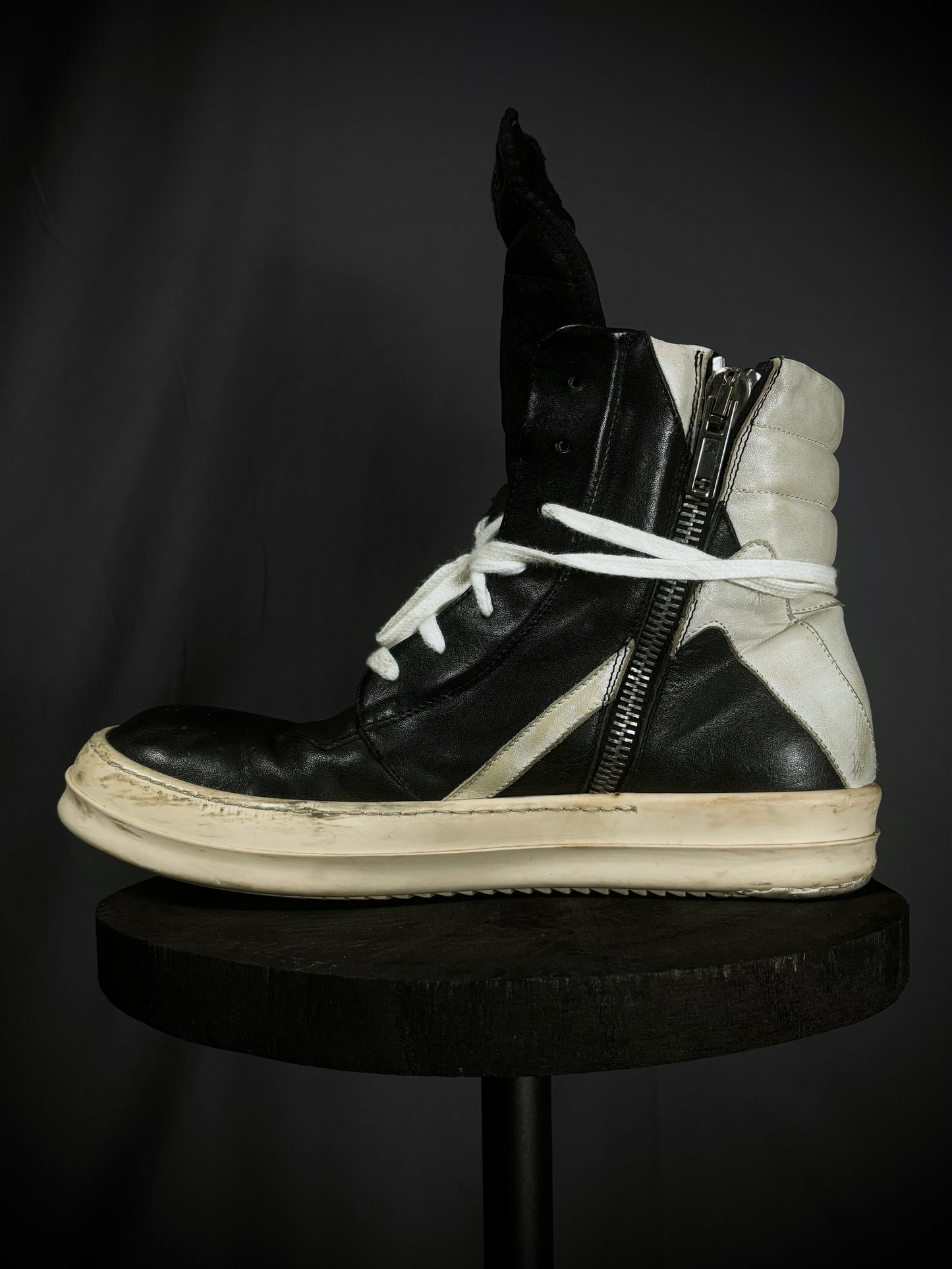 Rick Owens Black / Milk Geobaskets – FW12