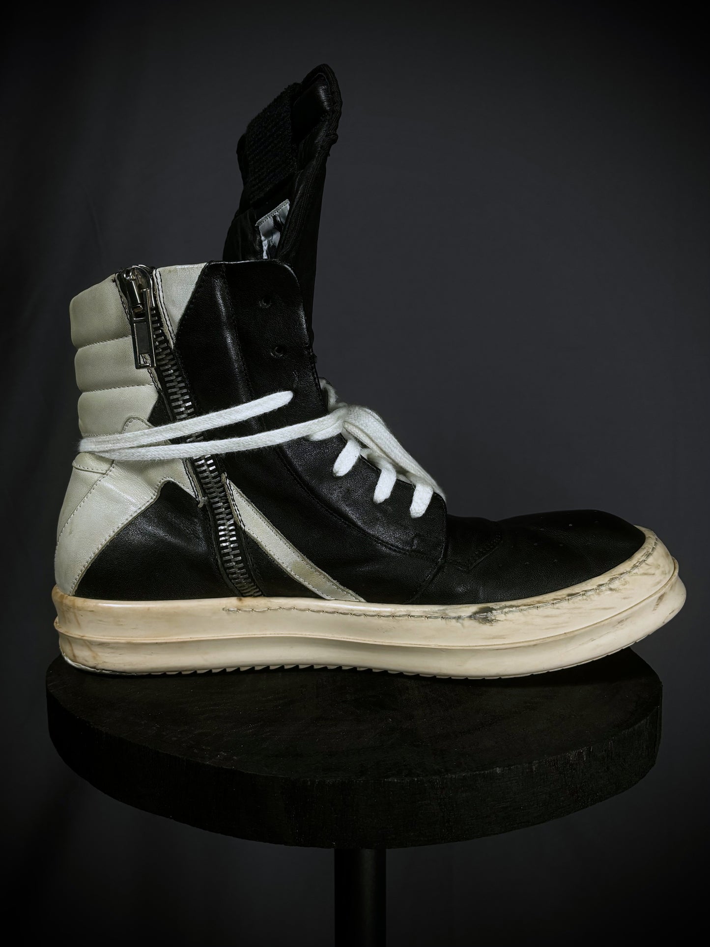 Rick Owens Black / Milk Geobaskets – FW12