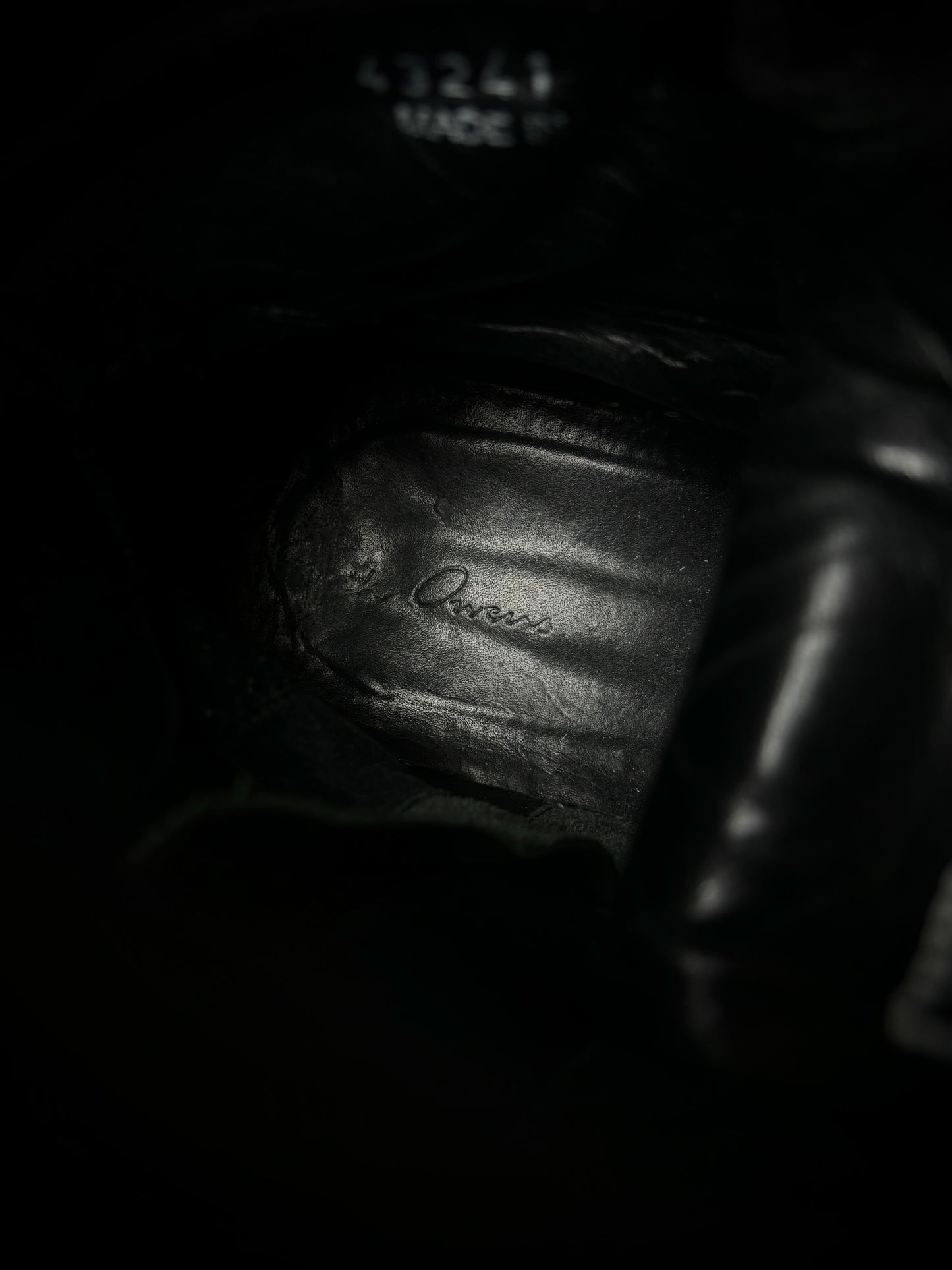 Rick Owens Black / Milk Geobaskets – FW12