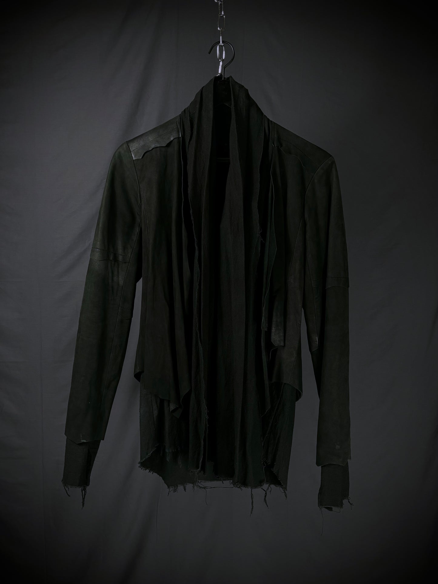 No ID “Dementor” Distressed Leather Jacket