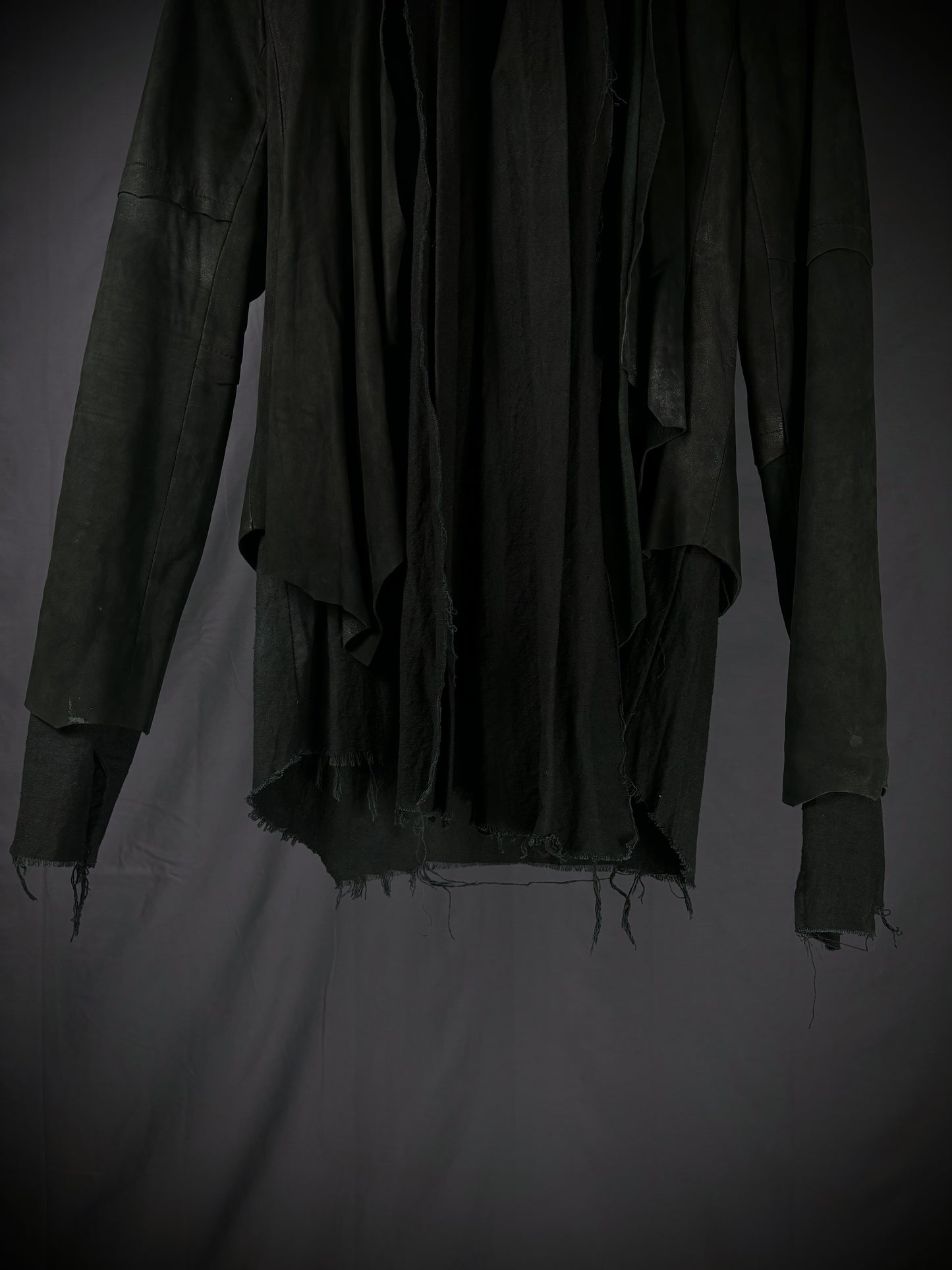 No ID “Dementor” Distressed Leather Jacket