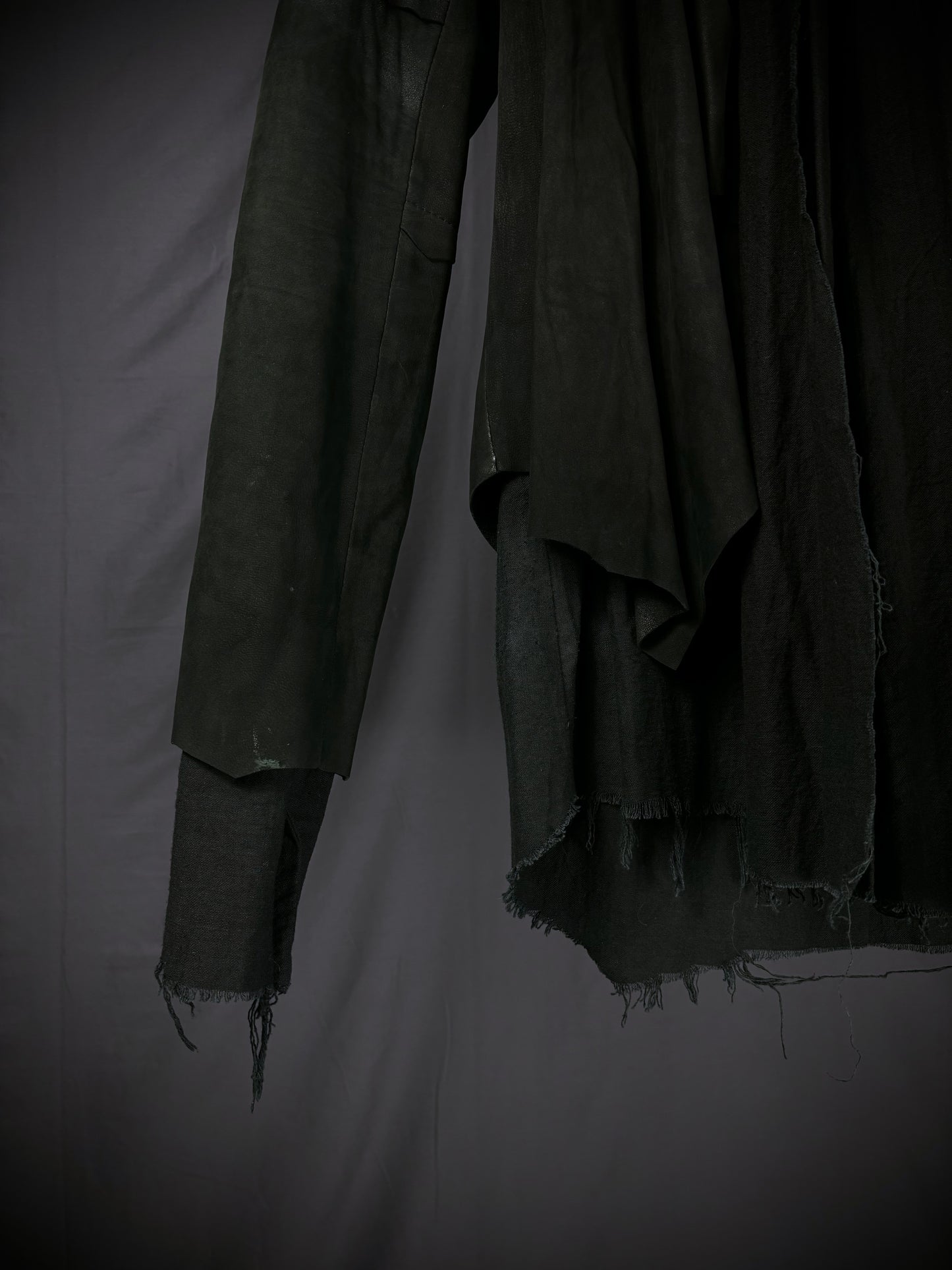 No ID “Dementor” Distressed Leather Jacket