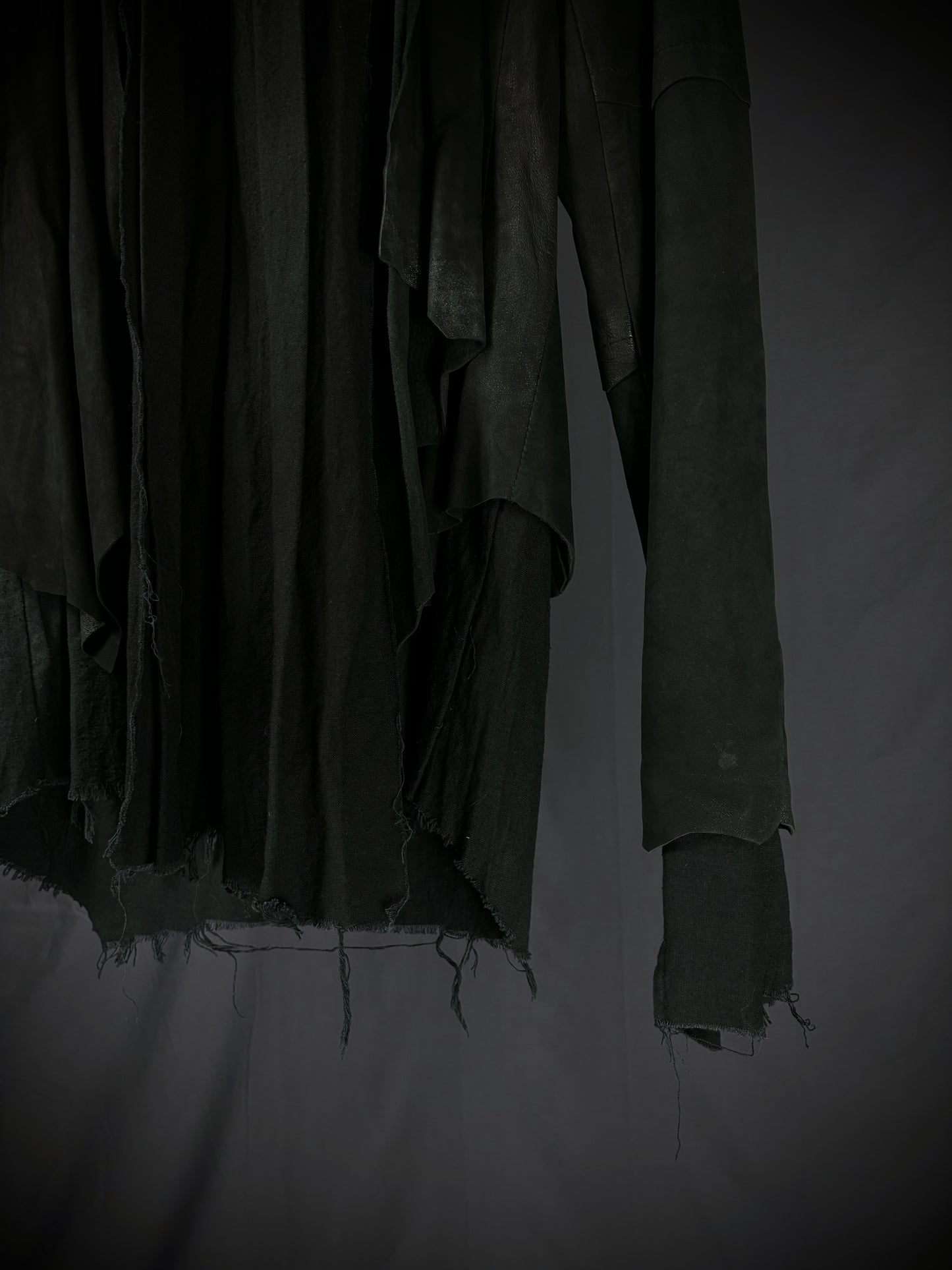 No ID “Dementor” Distressed Leather Jacket