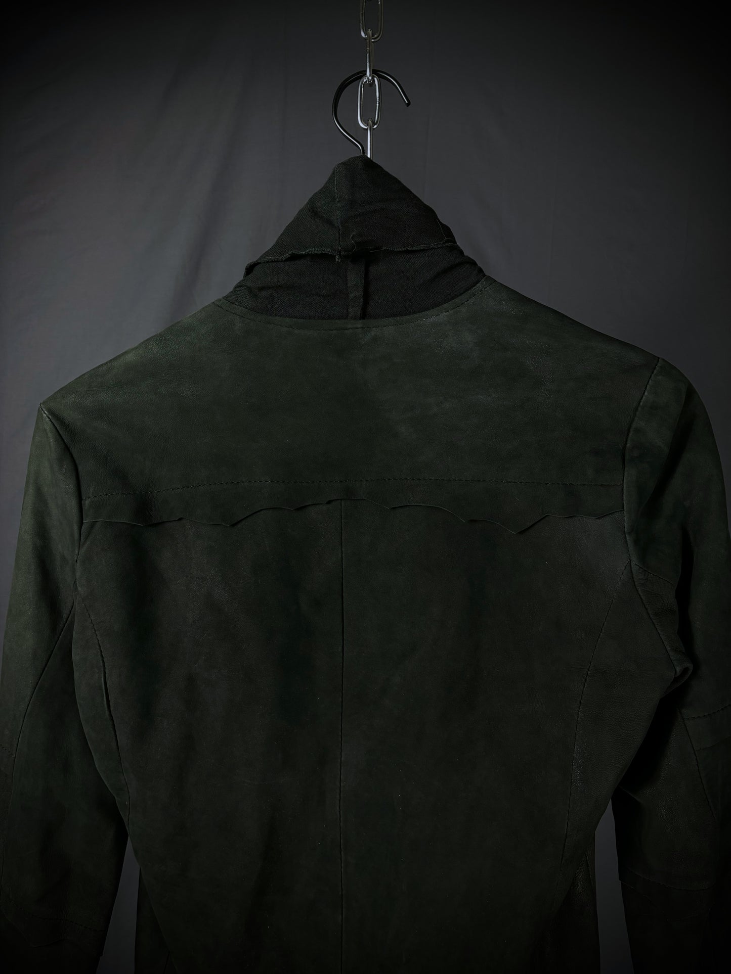 No ID “Dementor” Distressed Leather Jacket