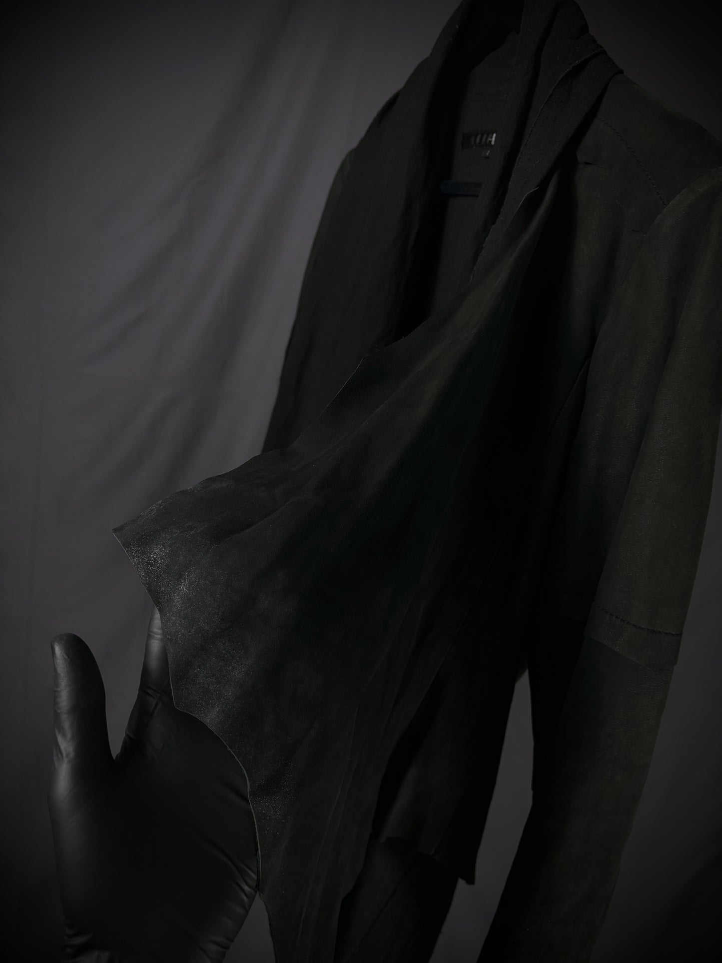 No ID “Dementor” Distressed Leather Jacket